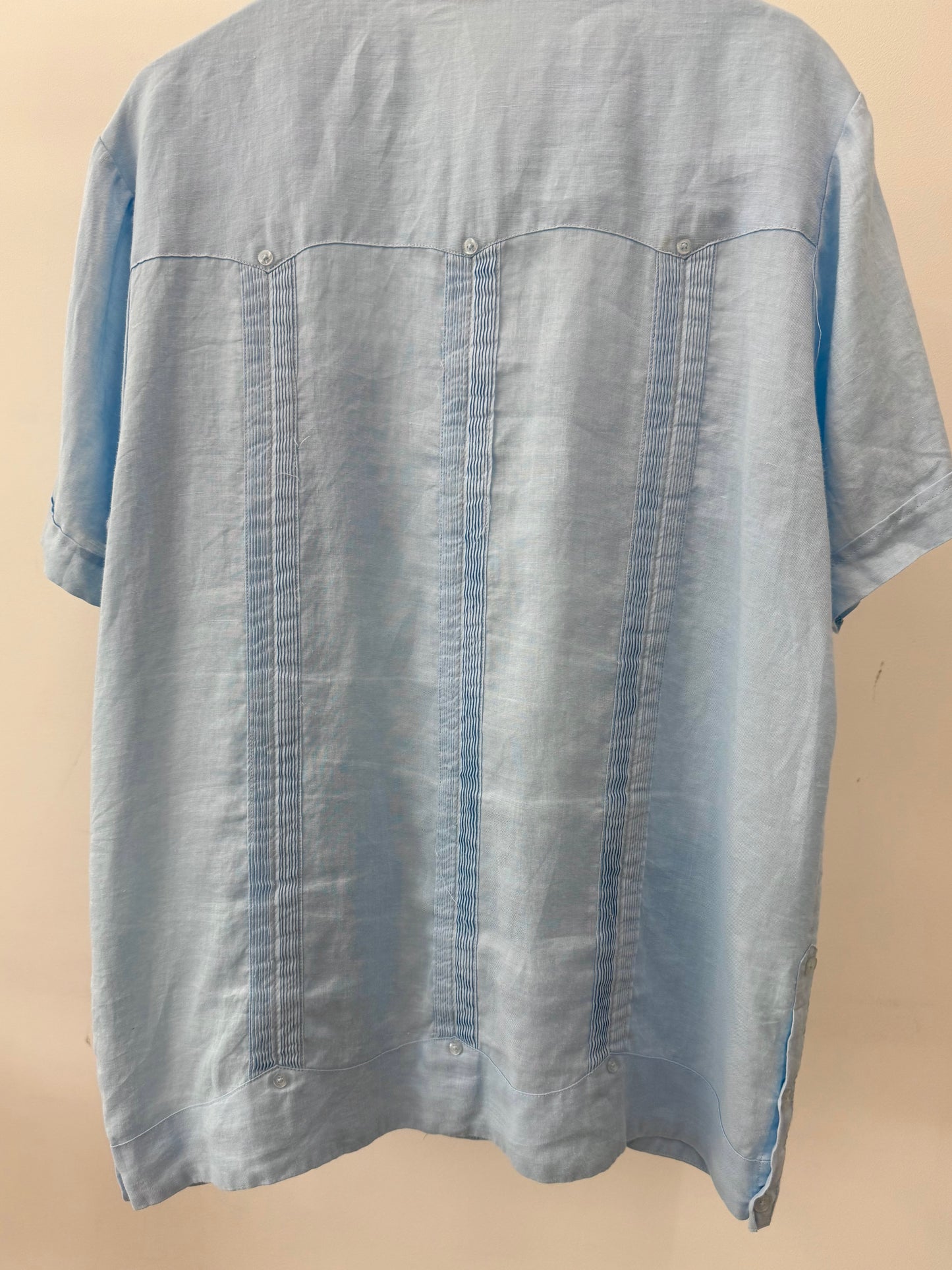 00's MOJITO linen guayabera shirt