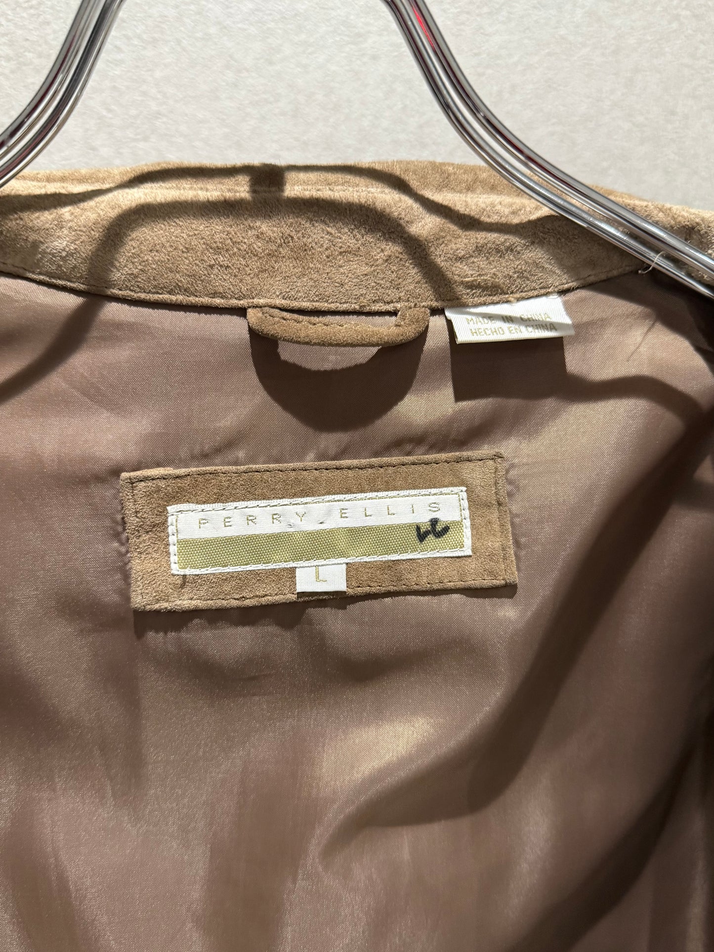 90's PERRY ELLIS leather jacket