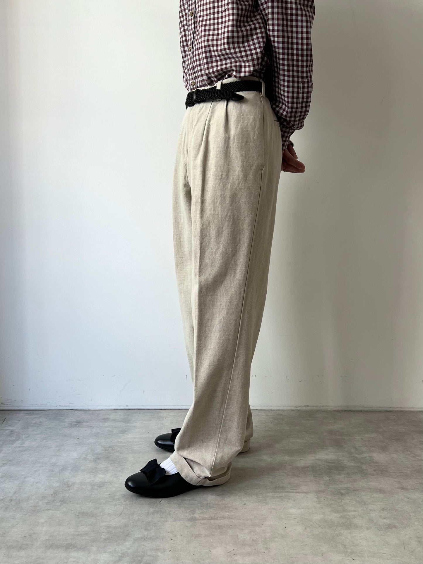 00's DOCKERS linen×cotton slacks