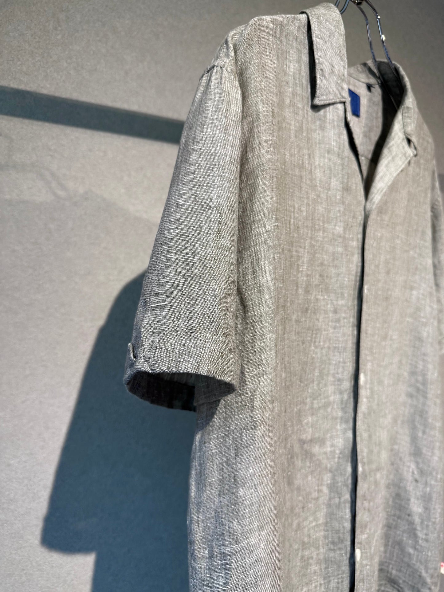 00's SACOOR brothers linen open collar shirt