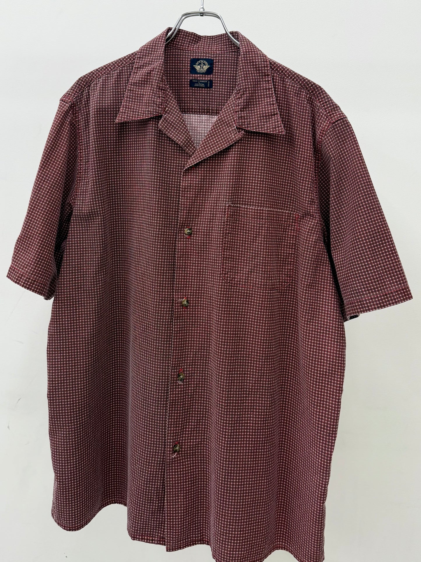 00's DOCKERS open collar shirt