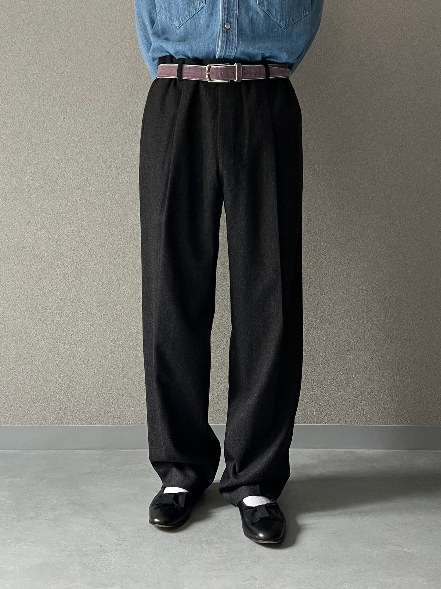 90's HUGO BOSS cashmere blend wool slacks