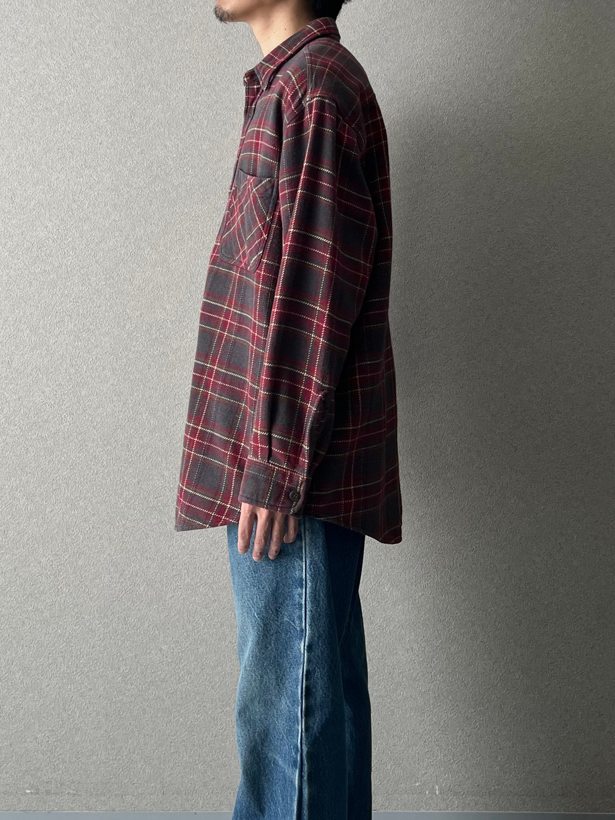 00's ST.JOHN'S BAY flannel shirt