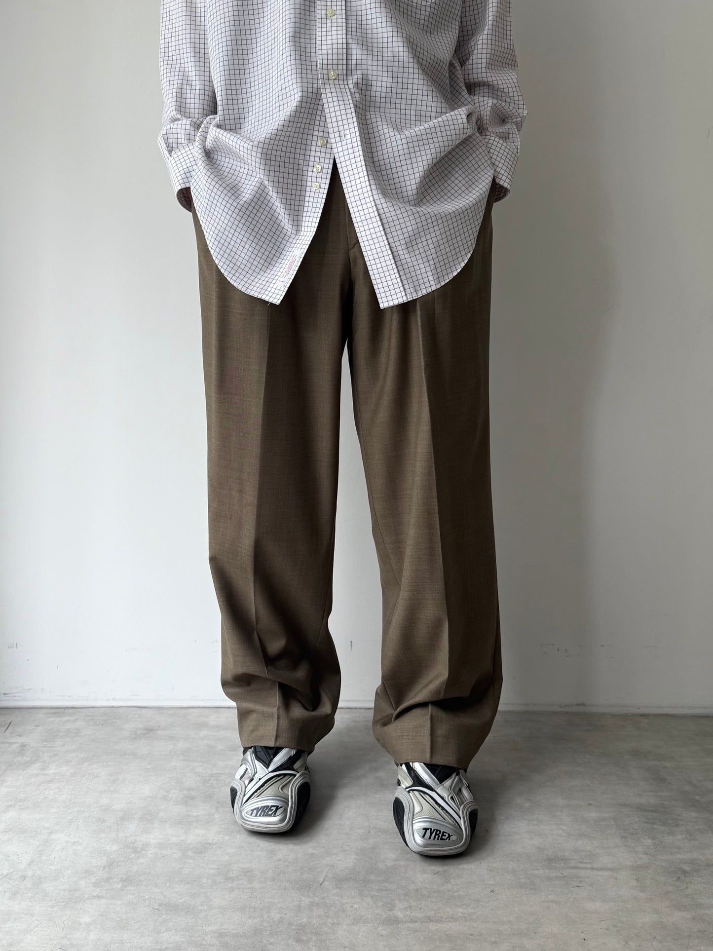 00's Zanella × Loro Piana wool slacks "Made in ITALY