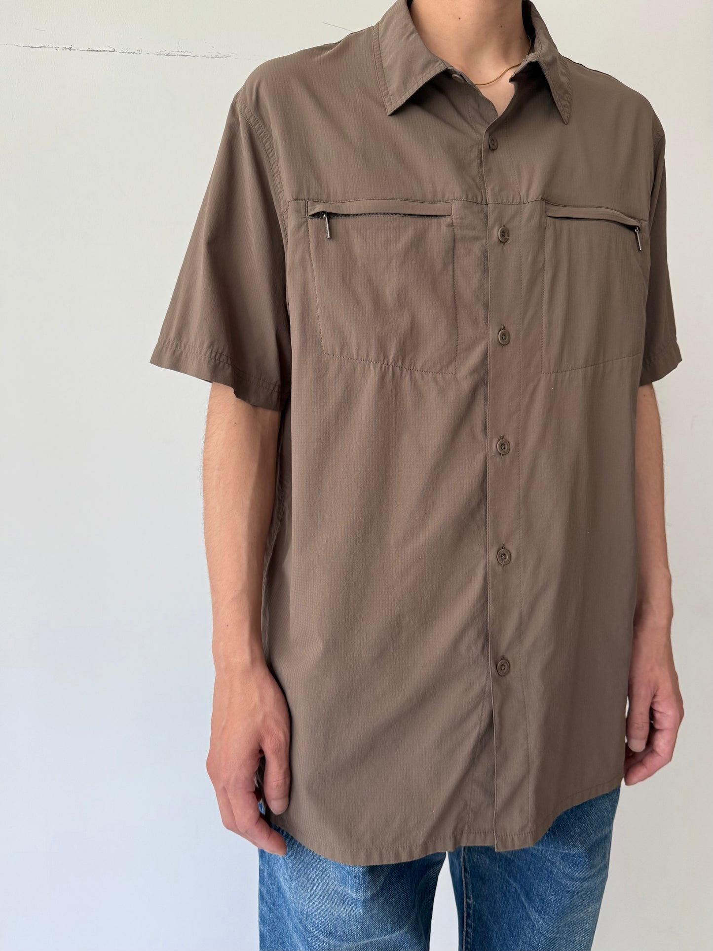 00's NIKE ACG nylon S/S shirt