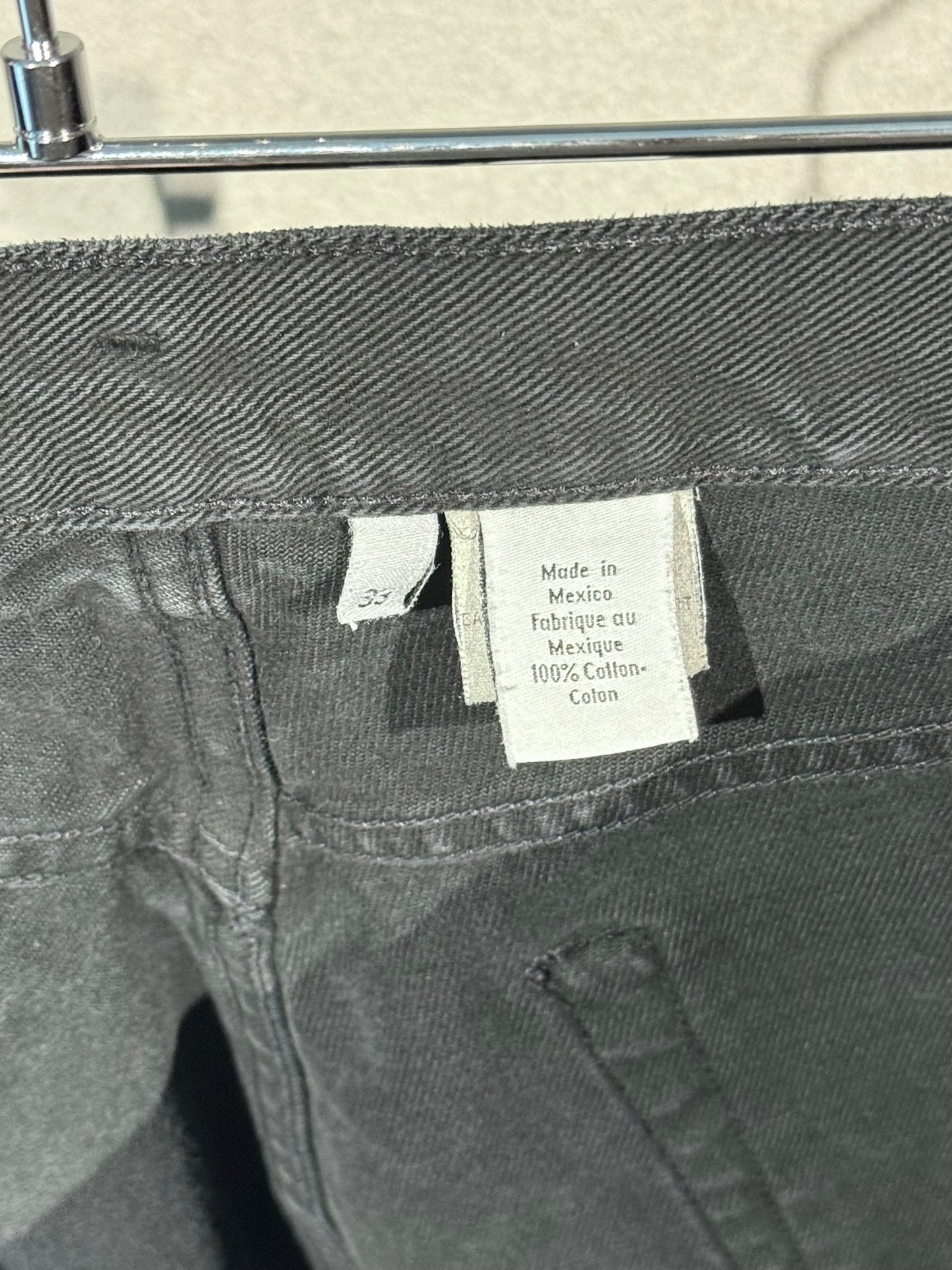 90's Calvin Klein black denim shorts