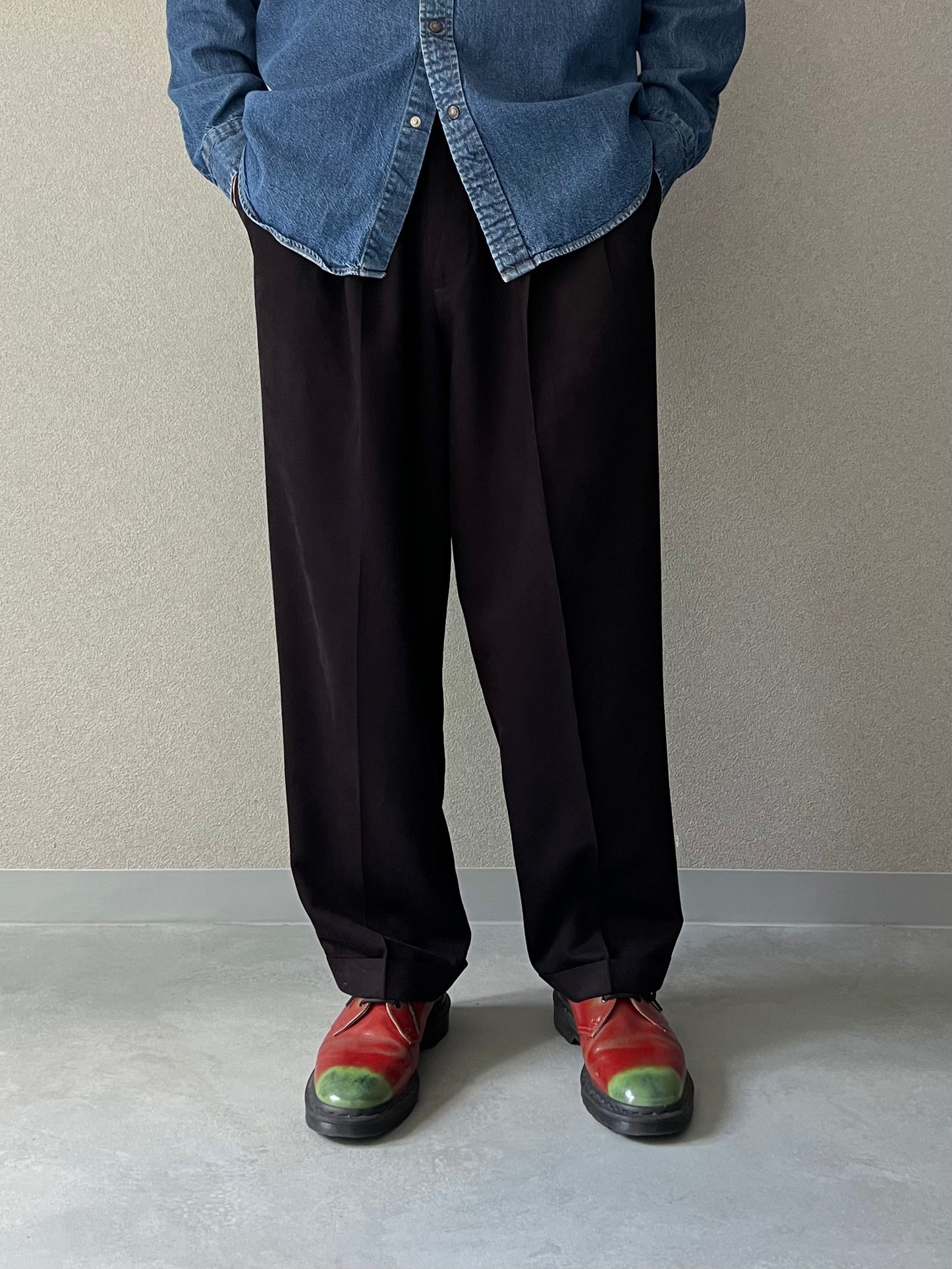 90's PERRY ELLIS rayon slacks
