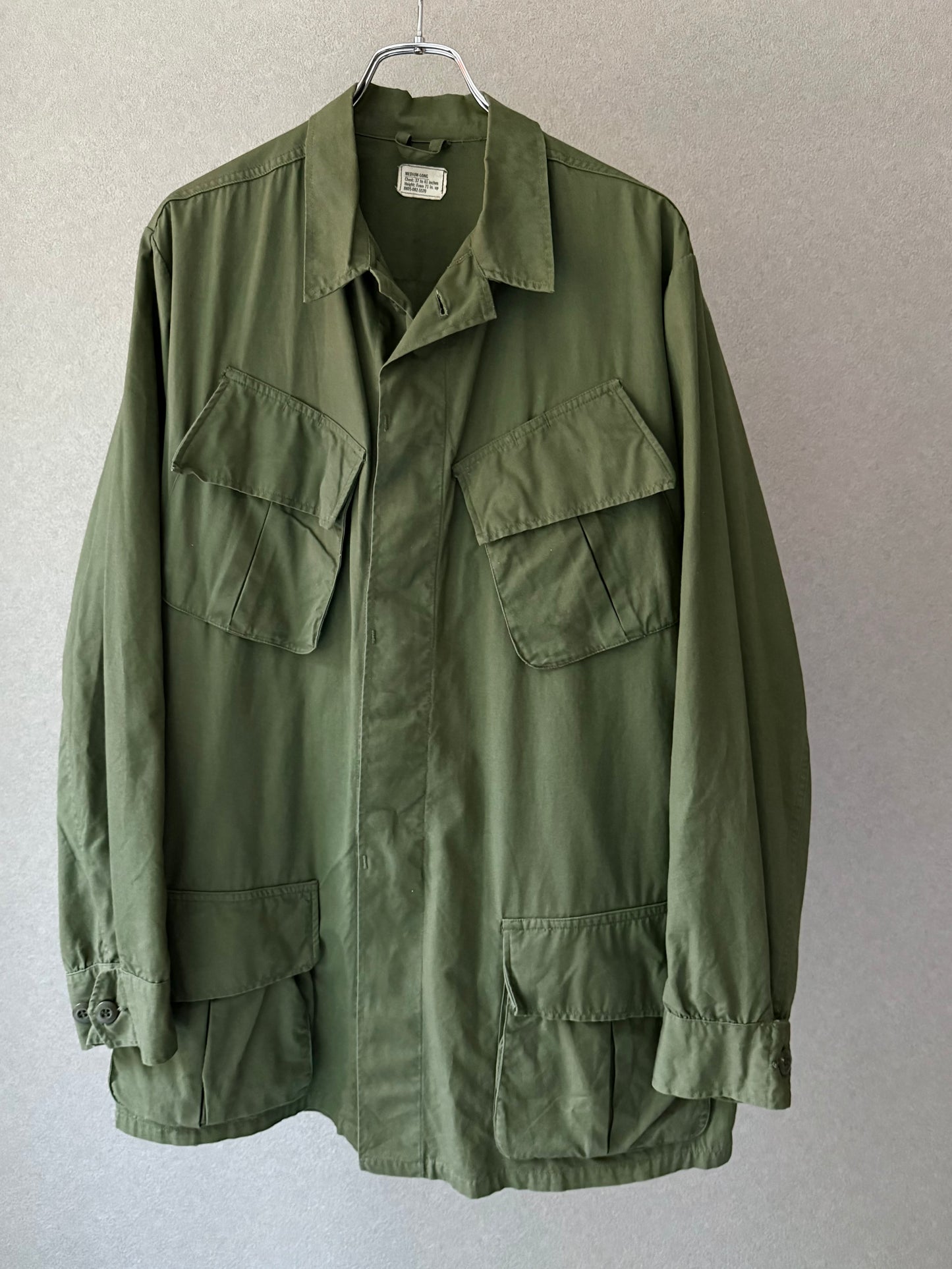 60's US.ARMY jungle fatigue jacket "3rd"