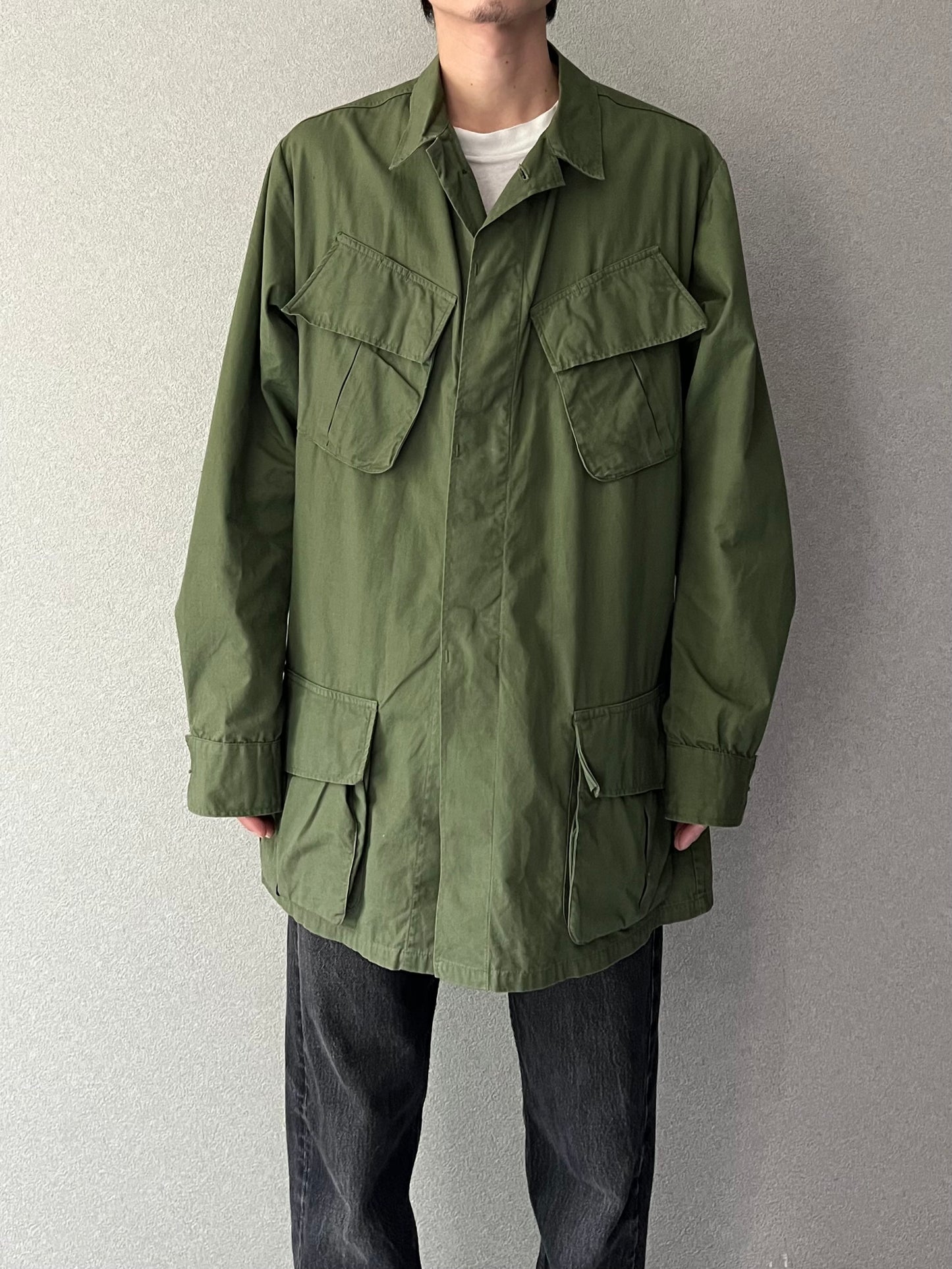 60's US.ARMY jungle fatigue jacket "3rd"