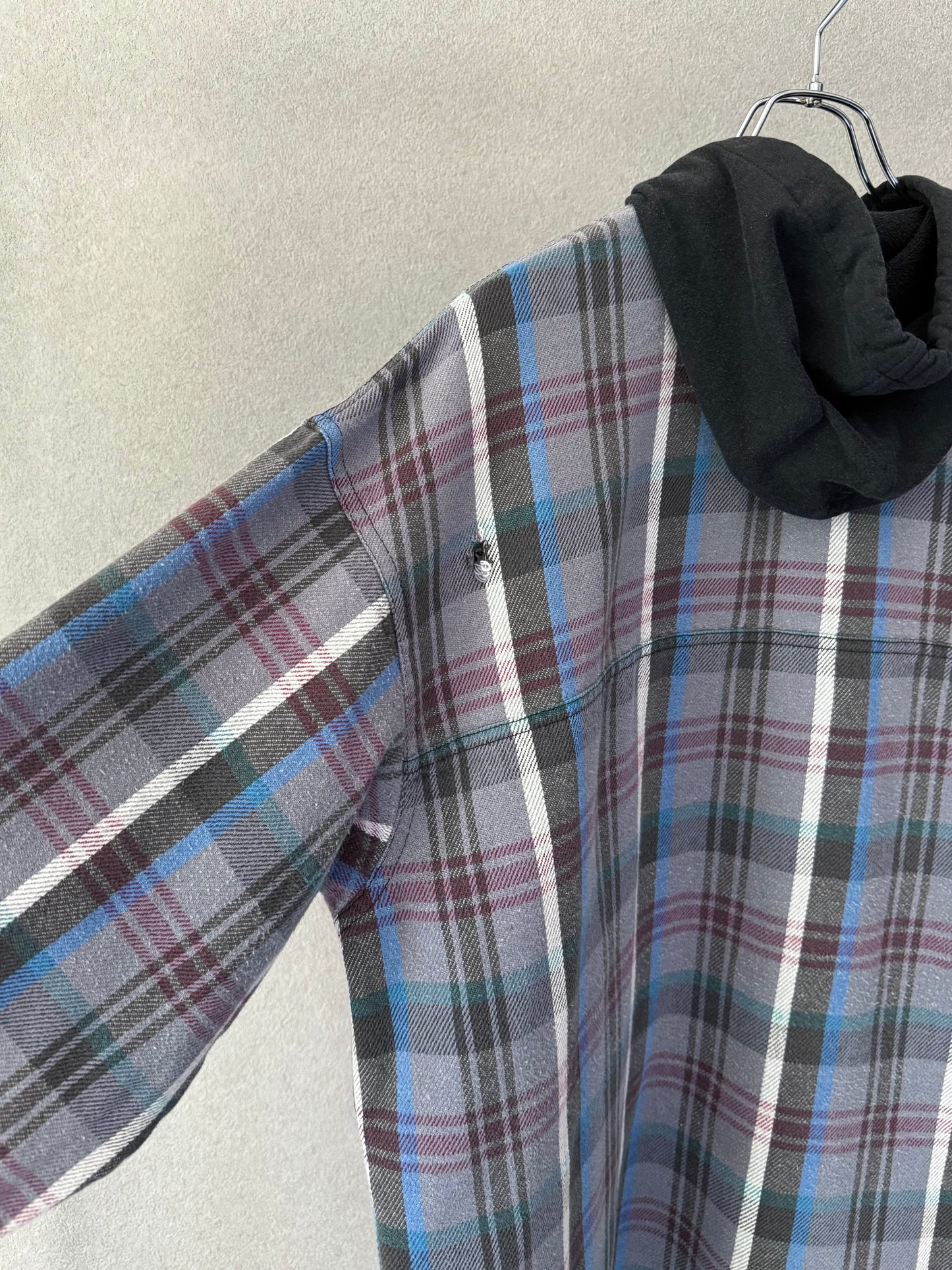 90's NO FEAR flannel pullover shirt "Made in USA"