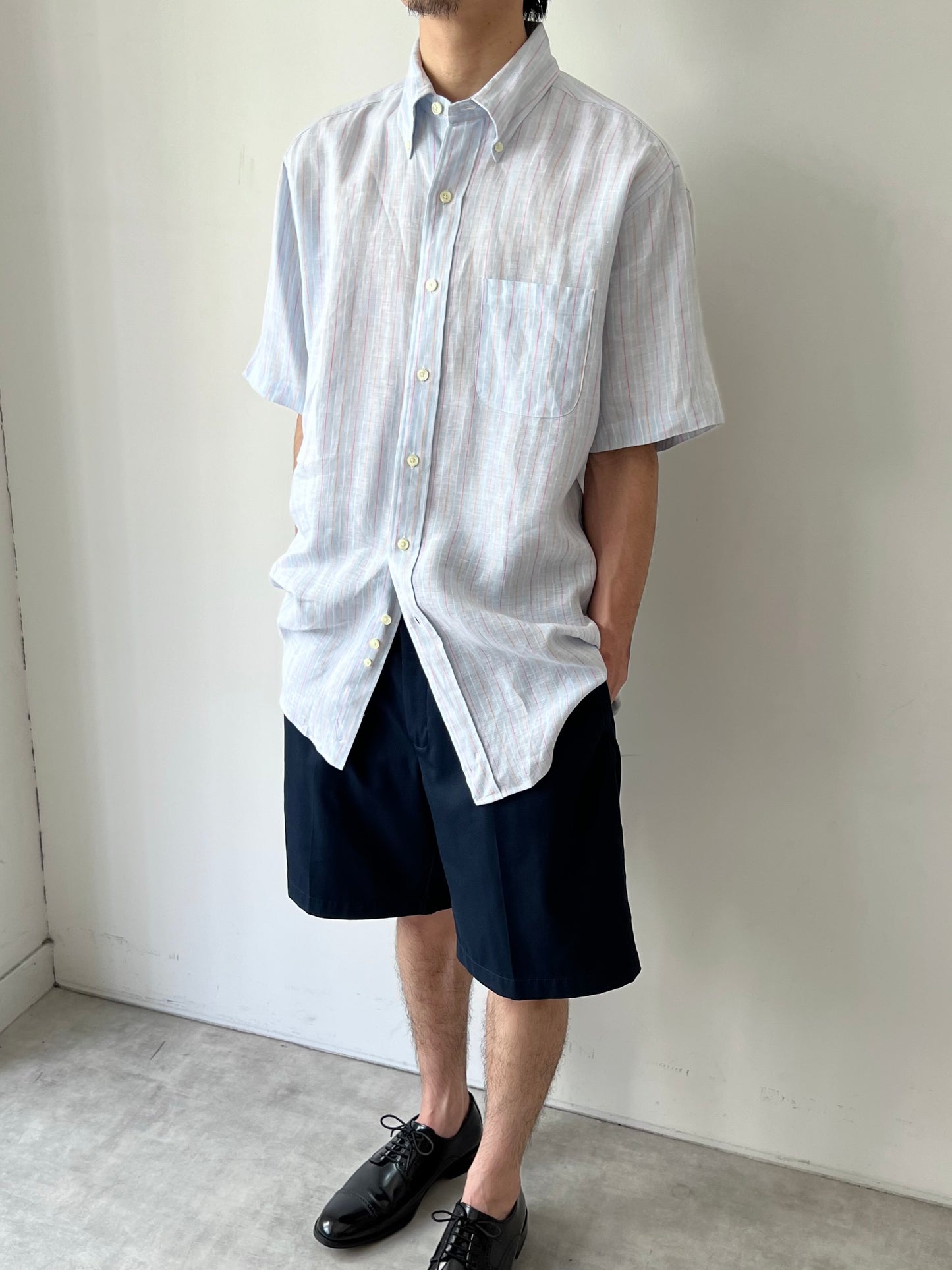 00's Brooks Brothers linen BD shirt