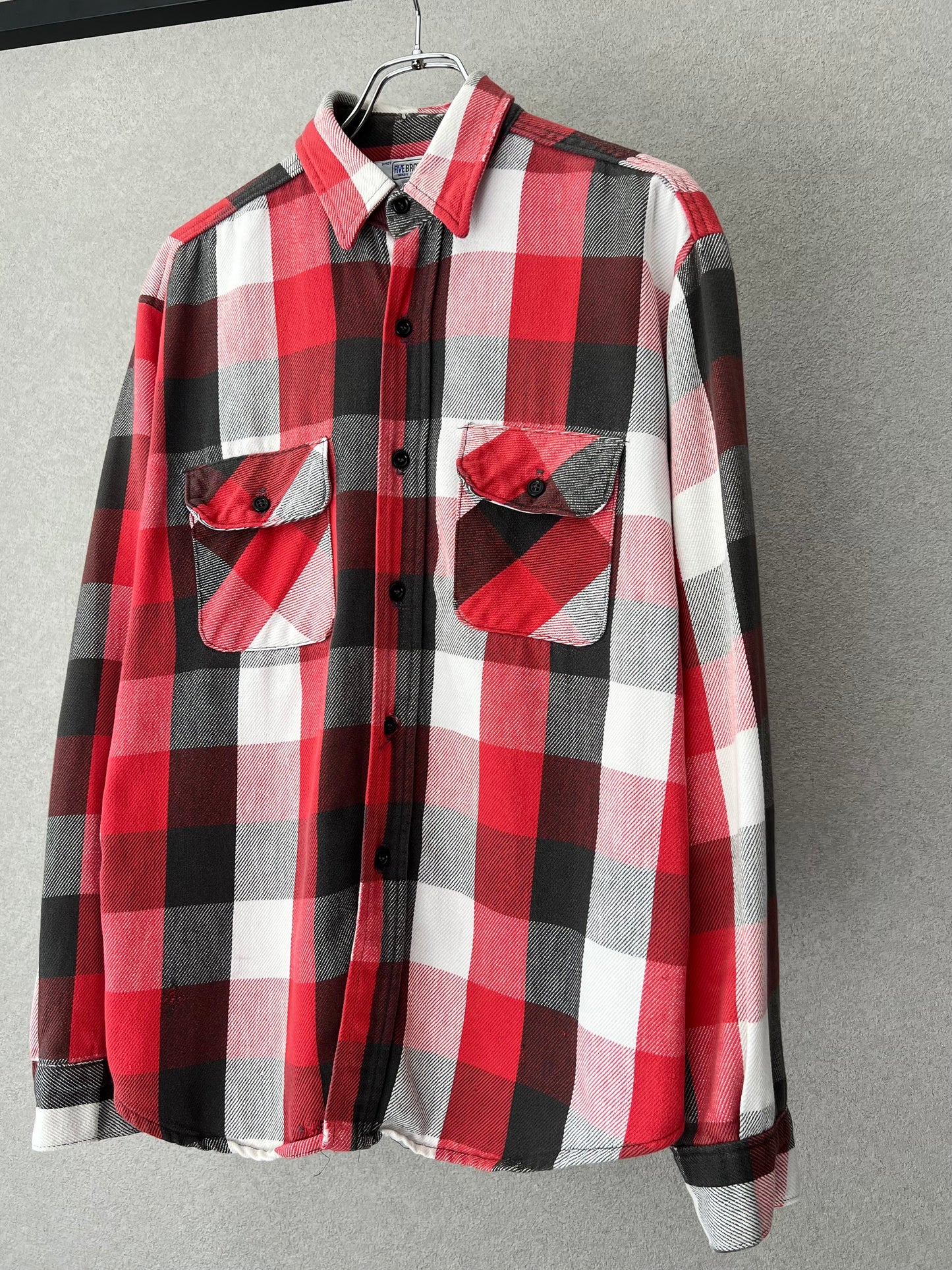 80's FIVE BROTHER flannel shirt "Made in USA"