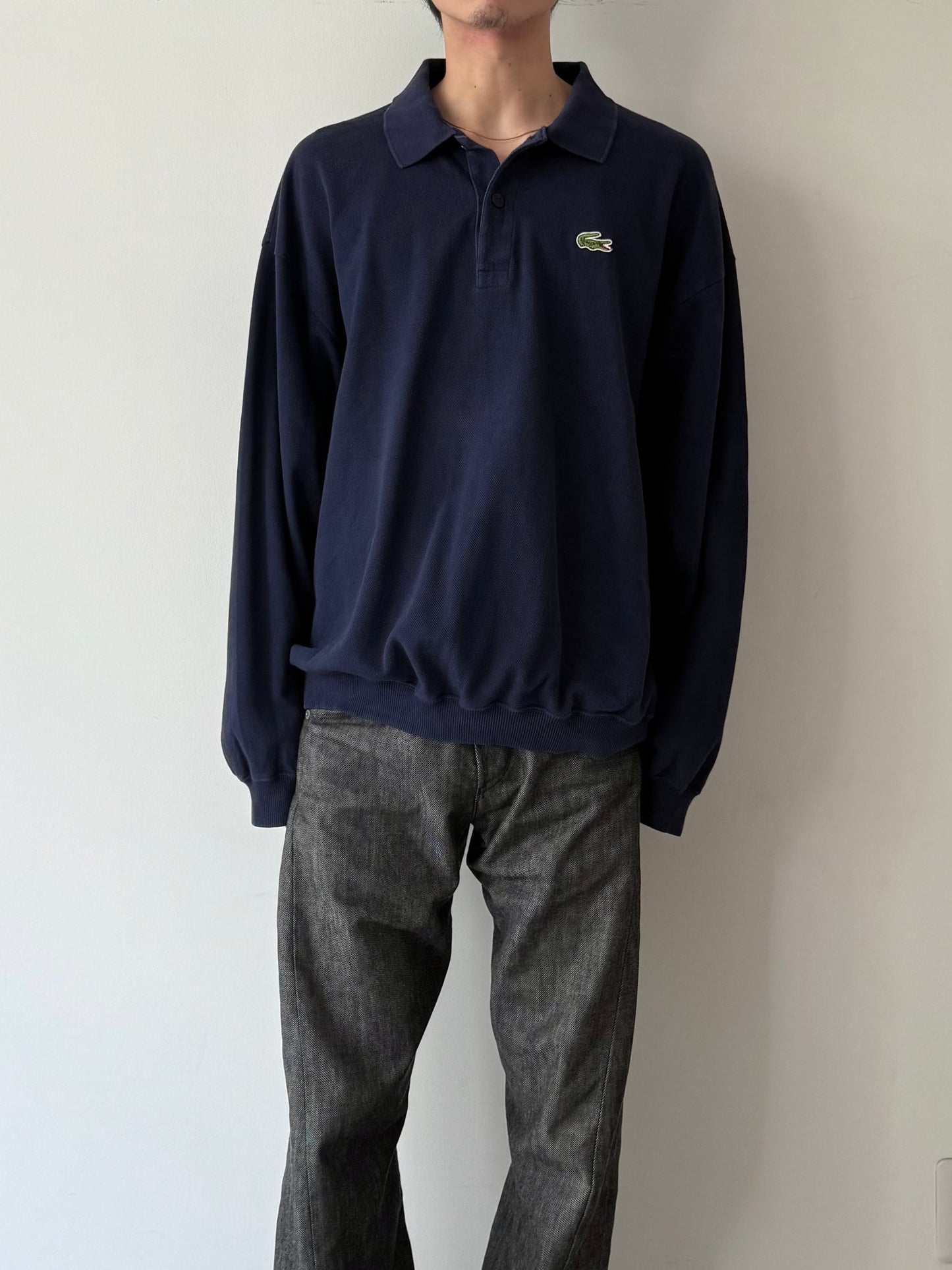 80's LACOSTE L/S polo shirt "Made in FRANCE"