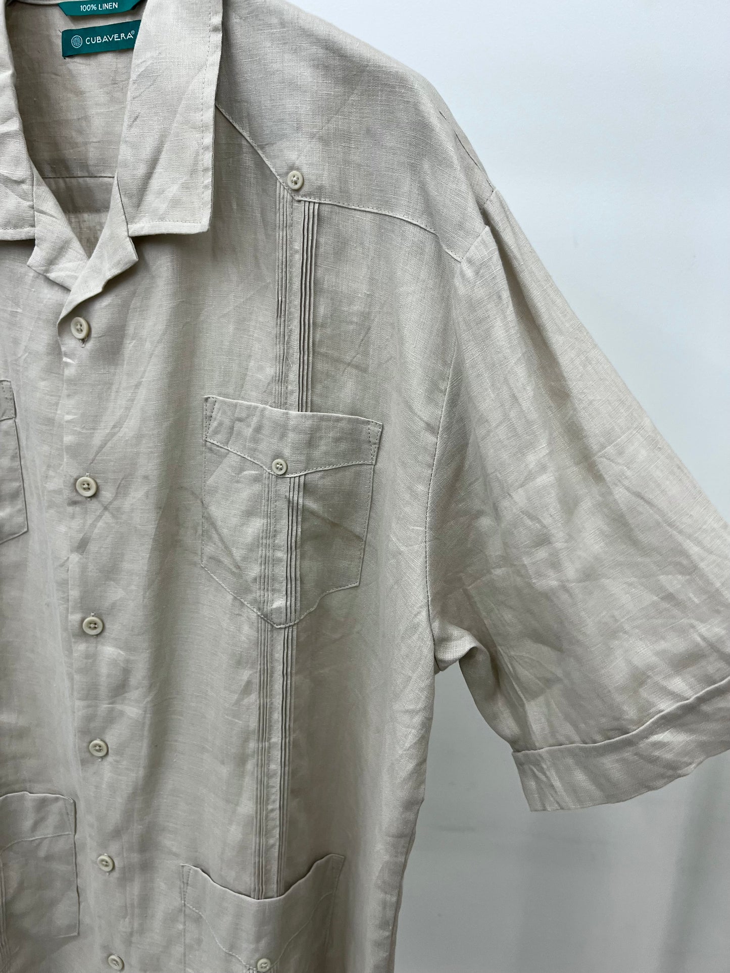 00's CUBAVERA linen guayabera shirt