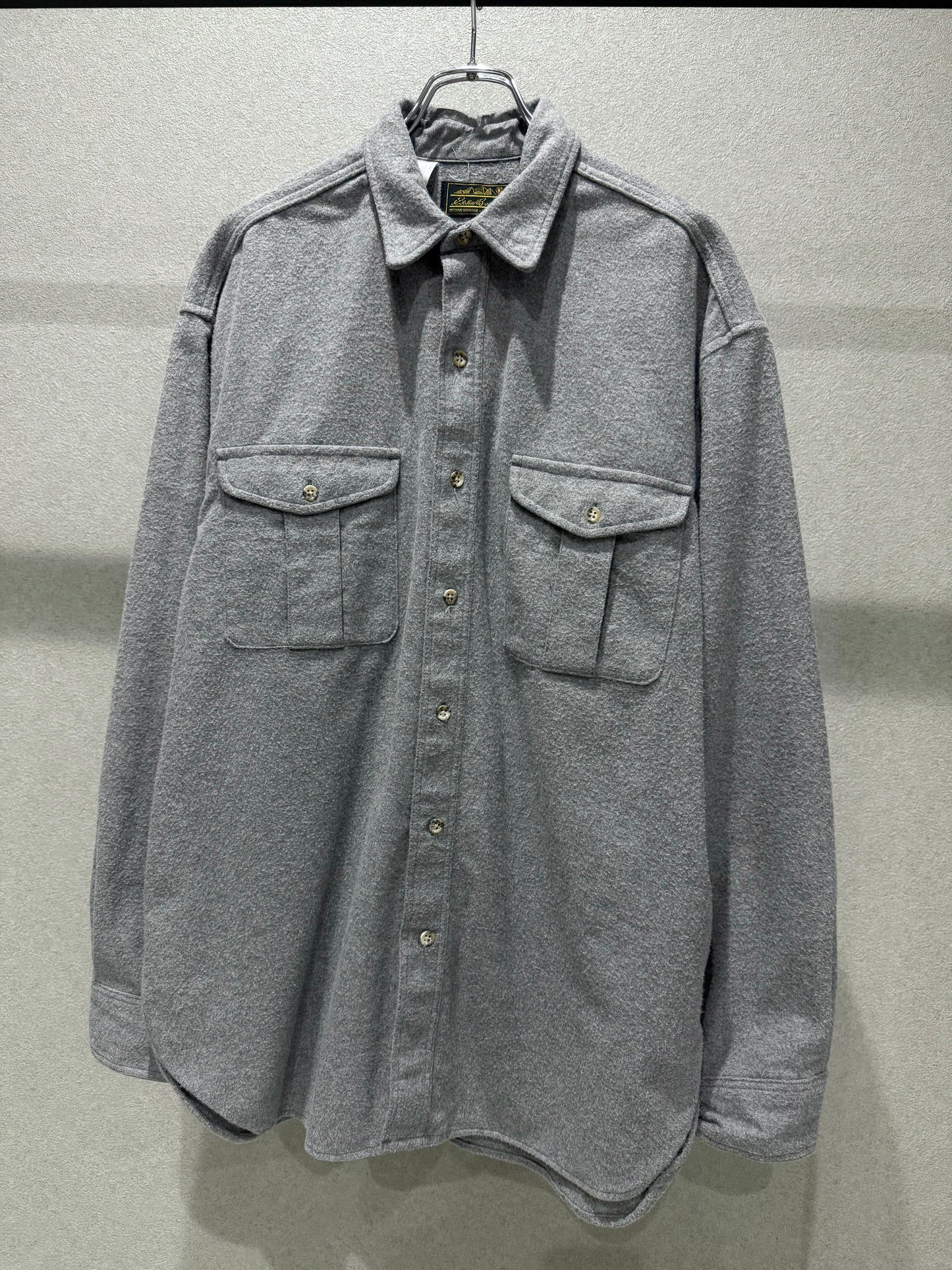 80's Eddie Bauer chamois cloth shirt "Made in USA"