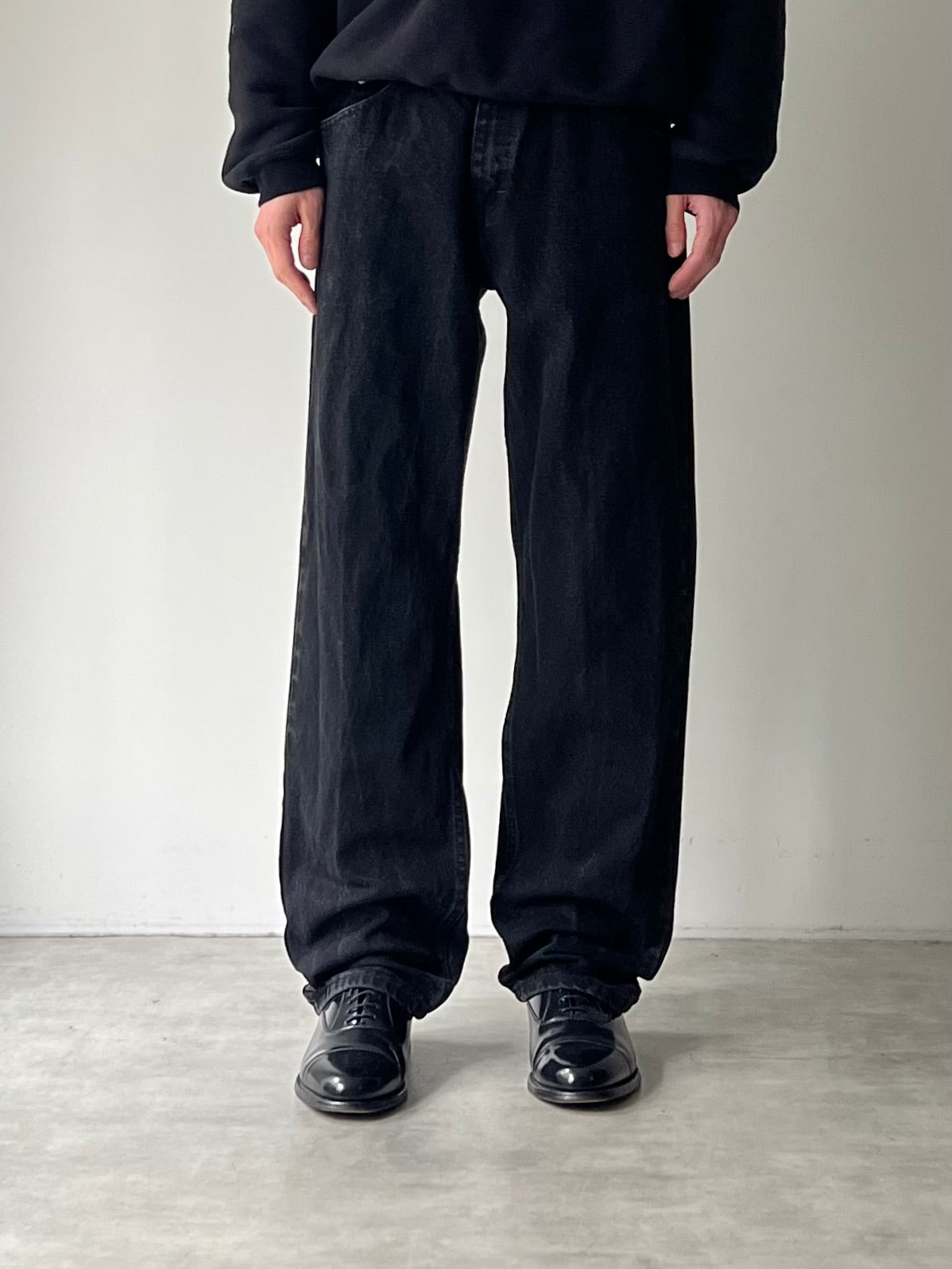 00's Wrangler black denim pants