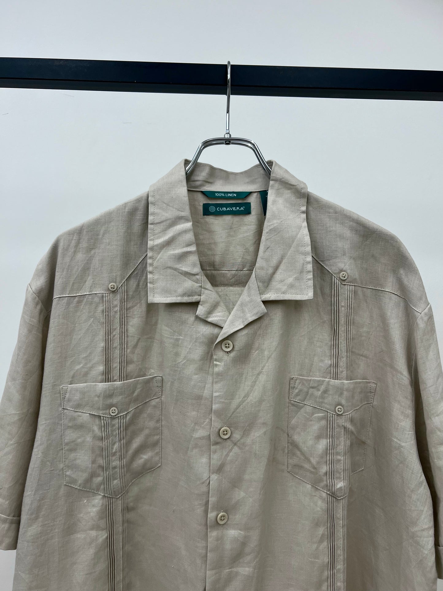 00's CUBAVERA linen guayabera shirt