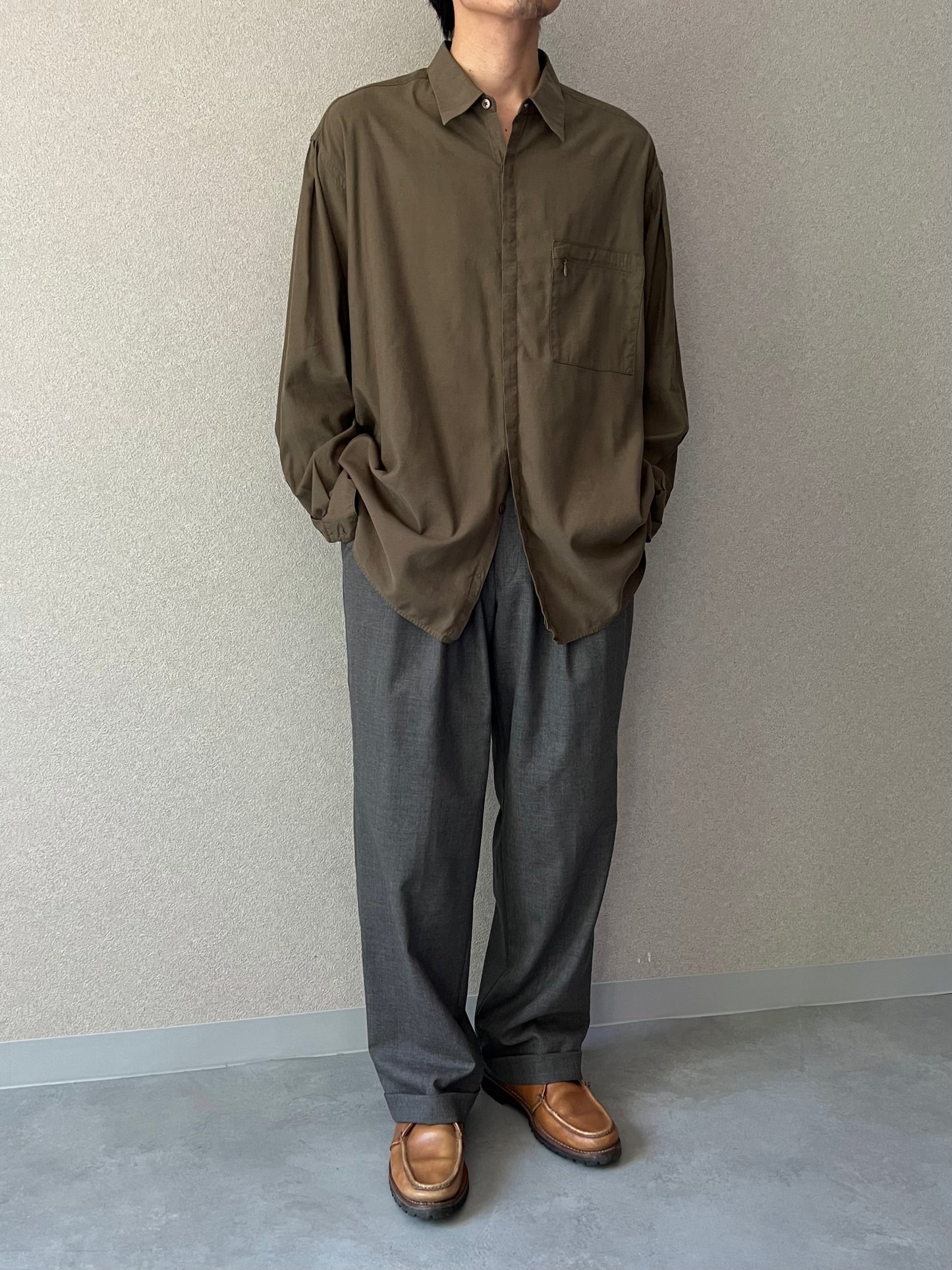 90's PERRY ELLIS rayon shirt