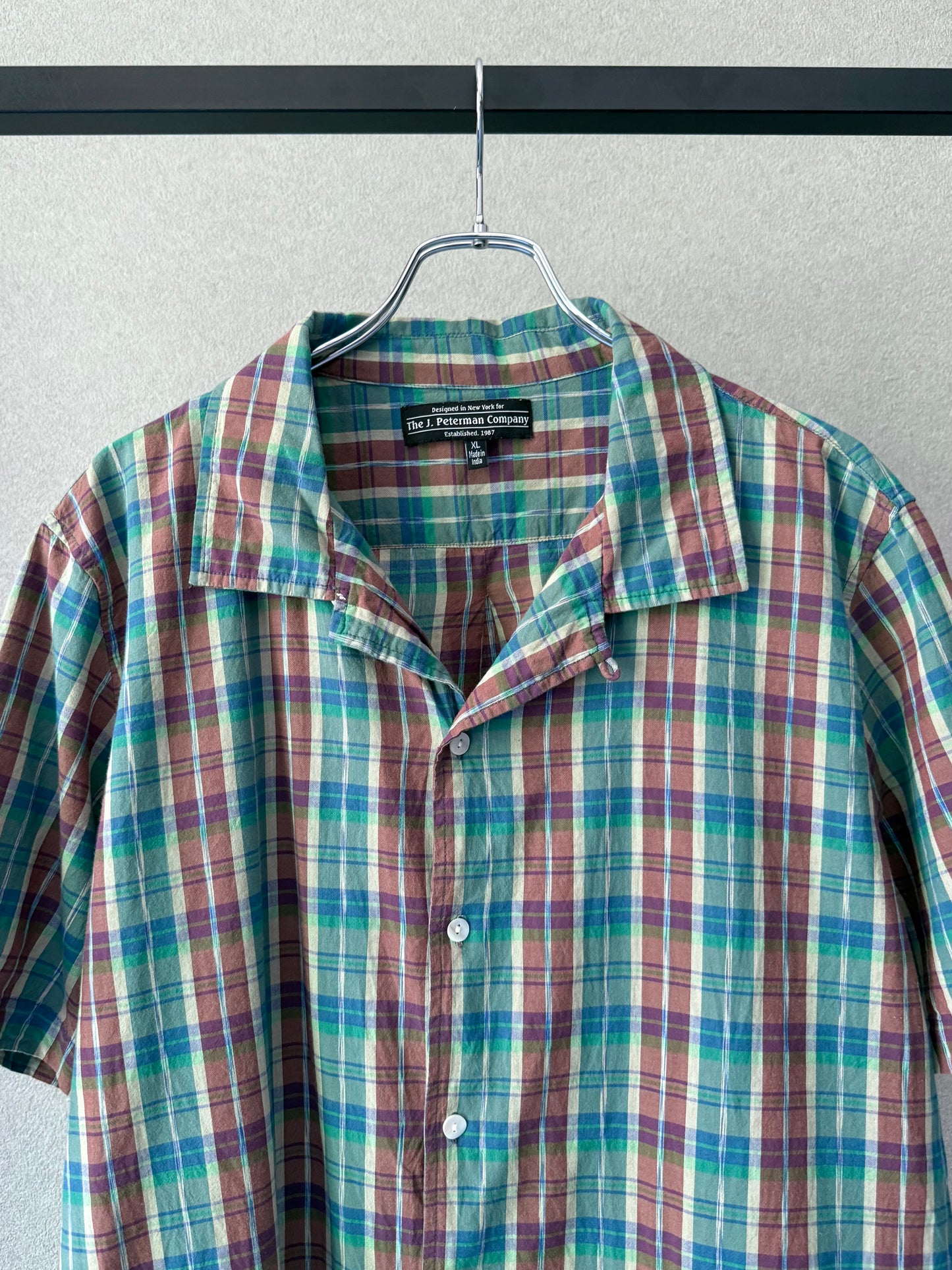 00's The J.Peterman Company open collar shirt