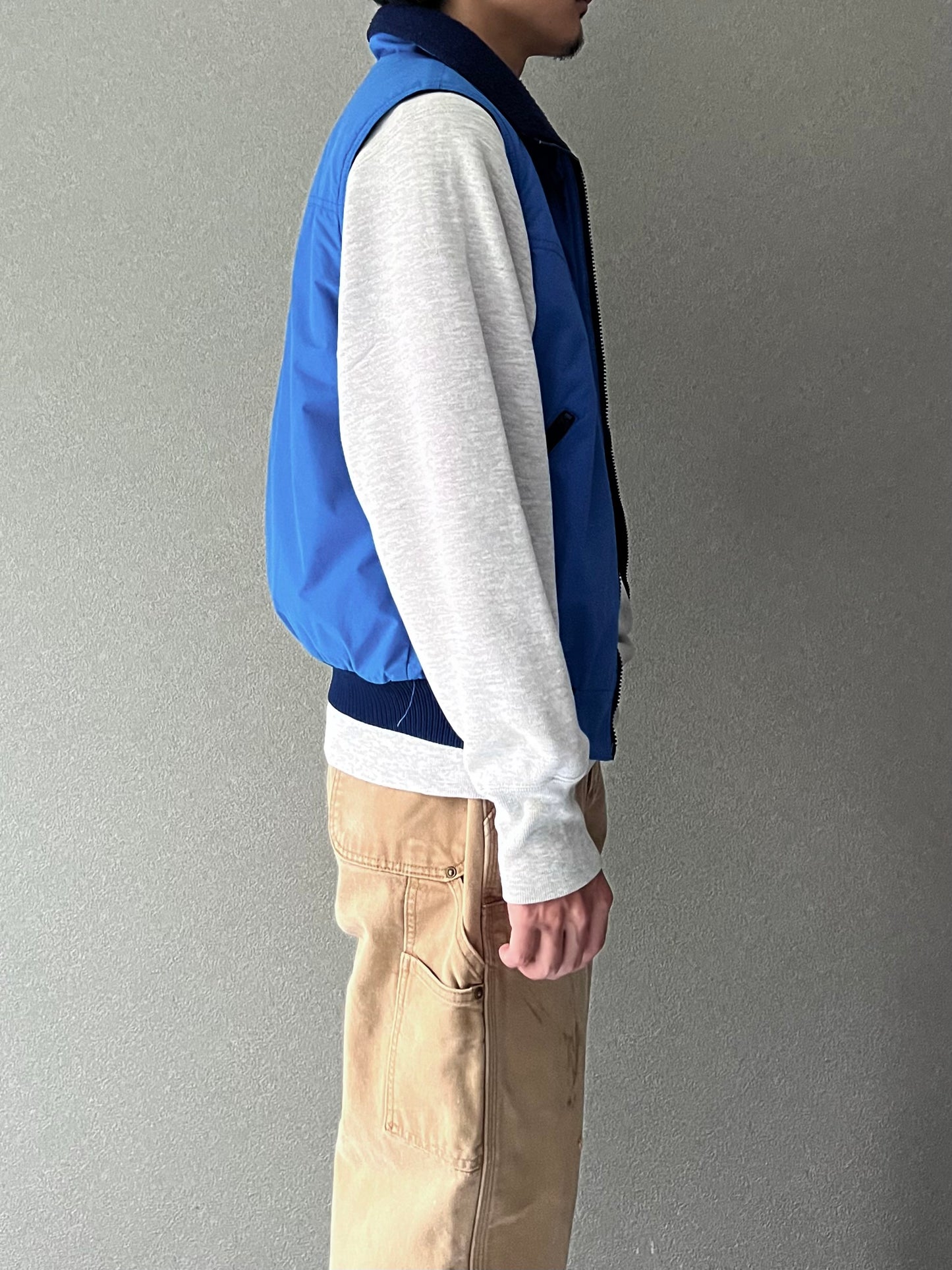 80's patagonia fleece lining nylon vest "Made in CANADA"