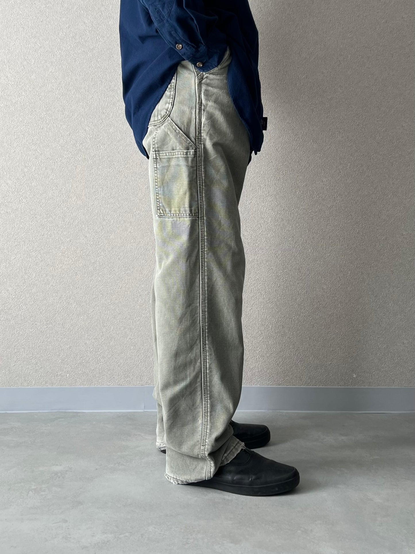00's carhartt flannel lining painter pants