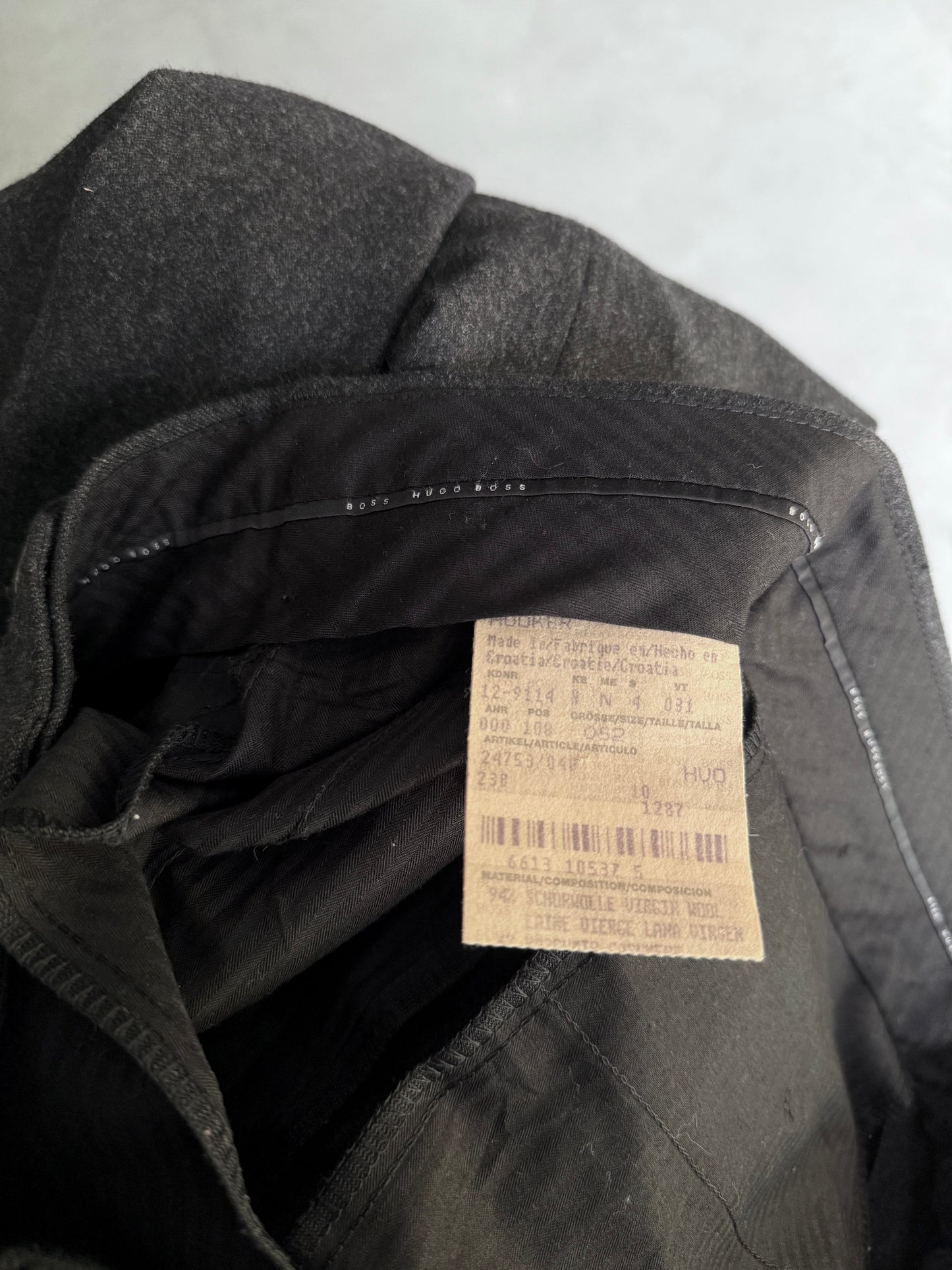 90's HUGO BOSS cashmere blend wool slacks