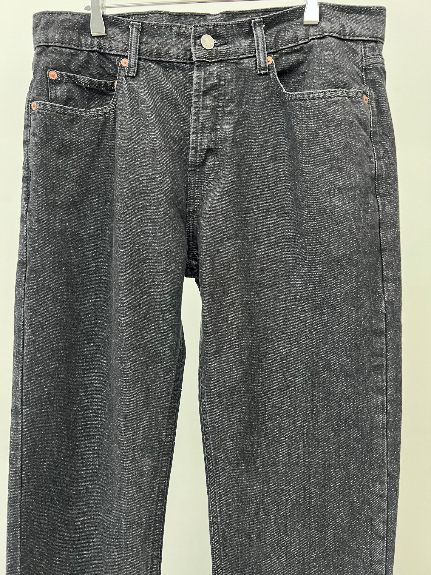 00's Levi's 501 black denim "Yarn Dyed"