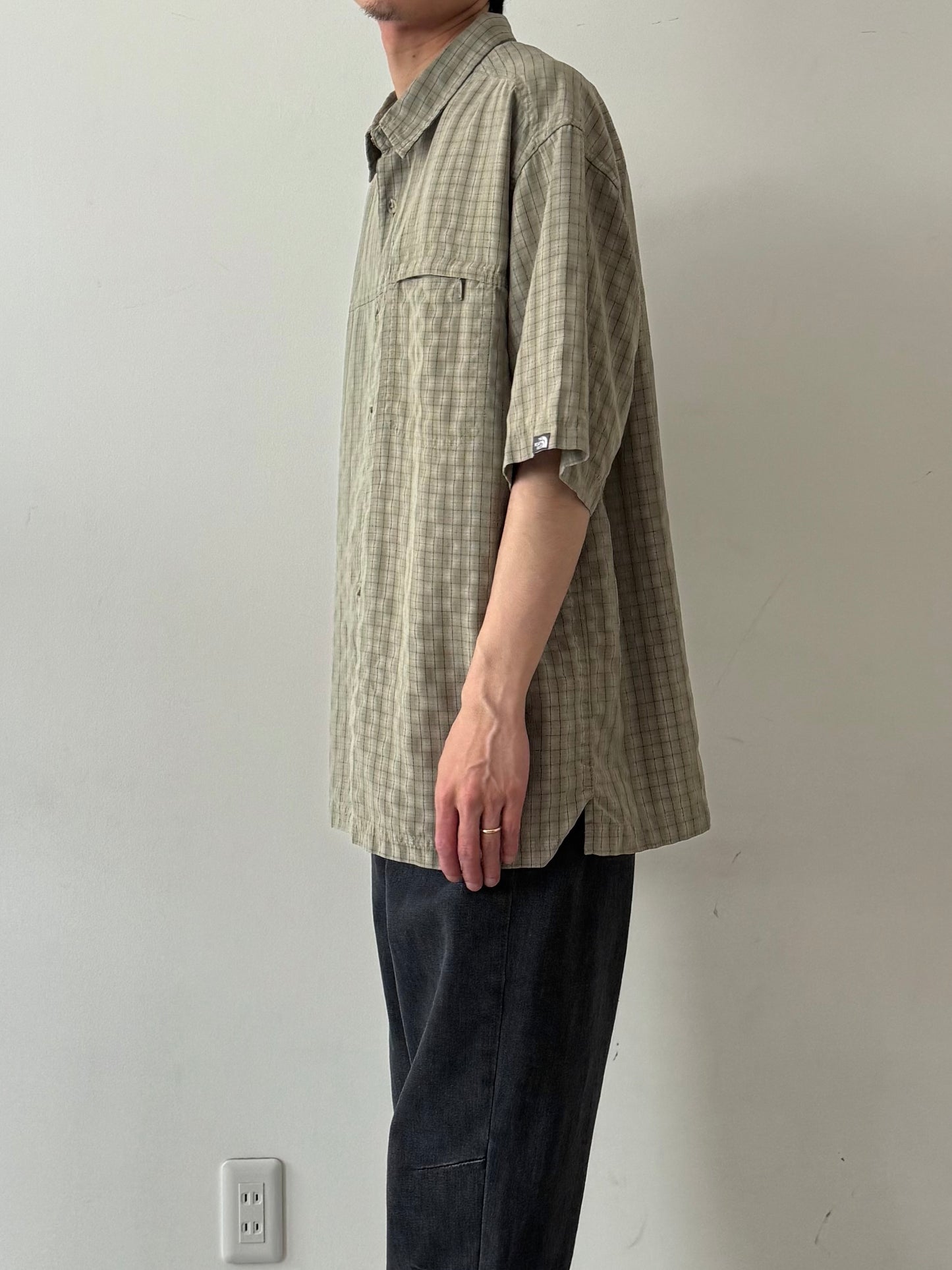 00's THE NORTH FACE rayon shirt