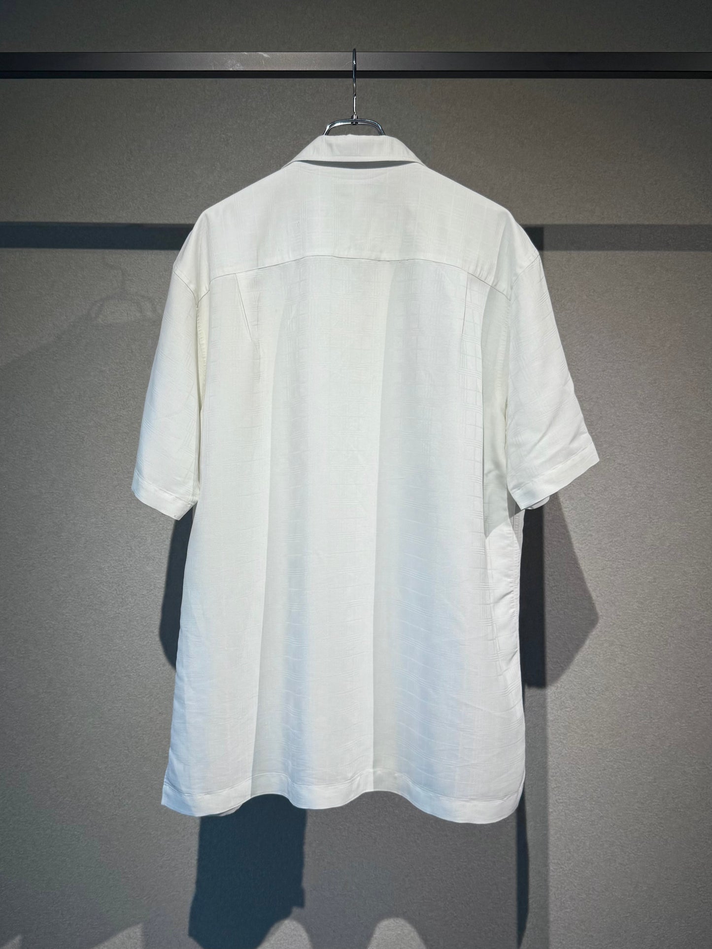 00's ALFANI open collar rayon shirt