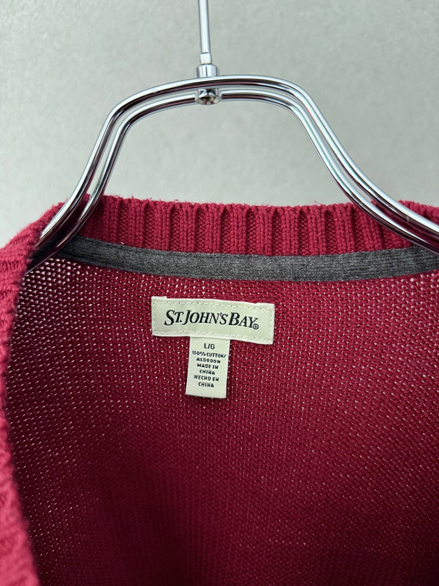 00's ST.JOHN'S BAY cotton knit sweater