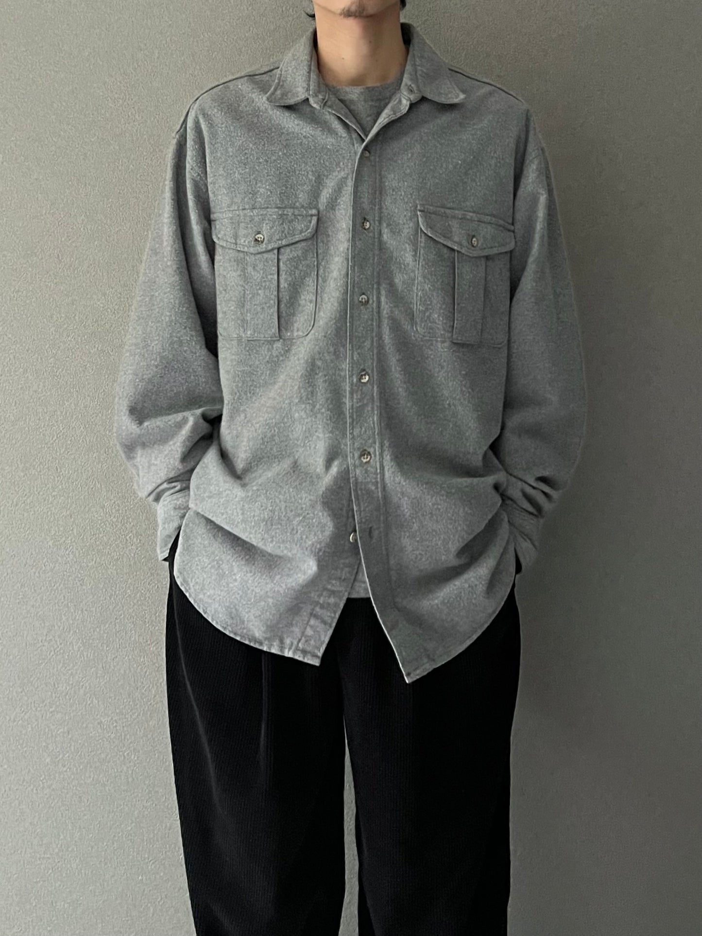 80's Eddie Bauer chamois cloth shirt "Made in USA"