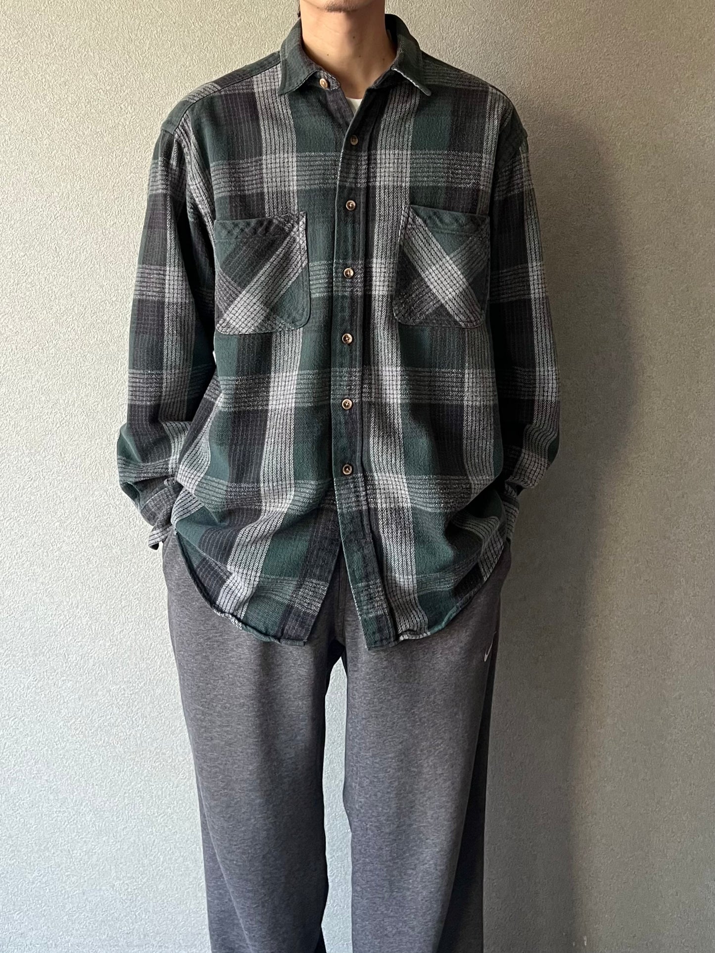 90's ST JHON'S BAY flannel shirt