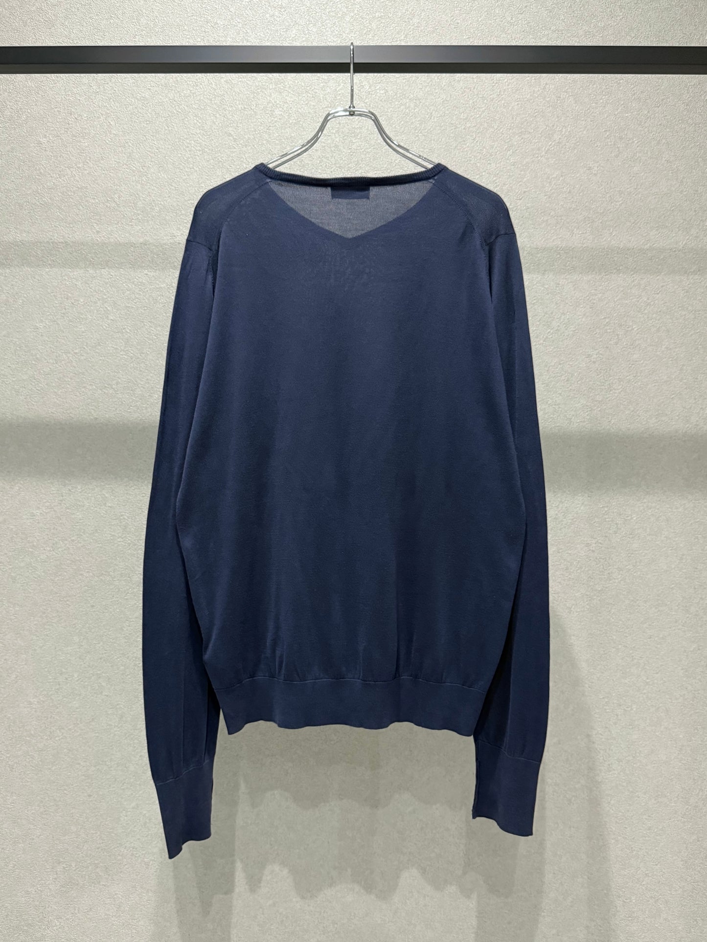 90's JOHN SMEDLEY cotton knit sweater "Made in GREAT BRITAIN"