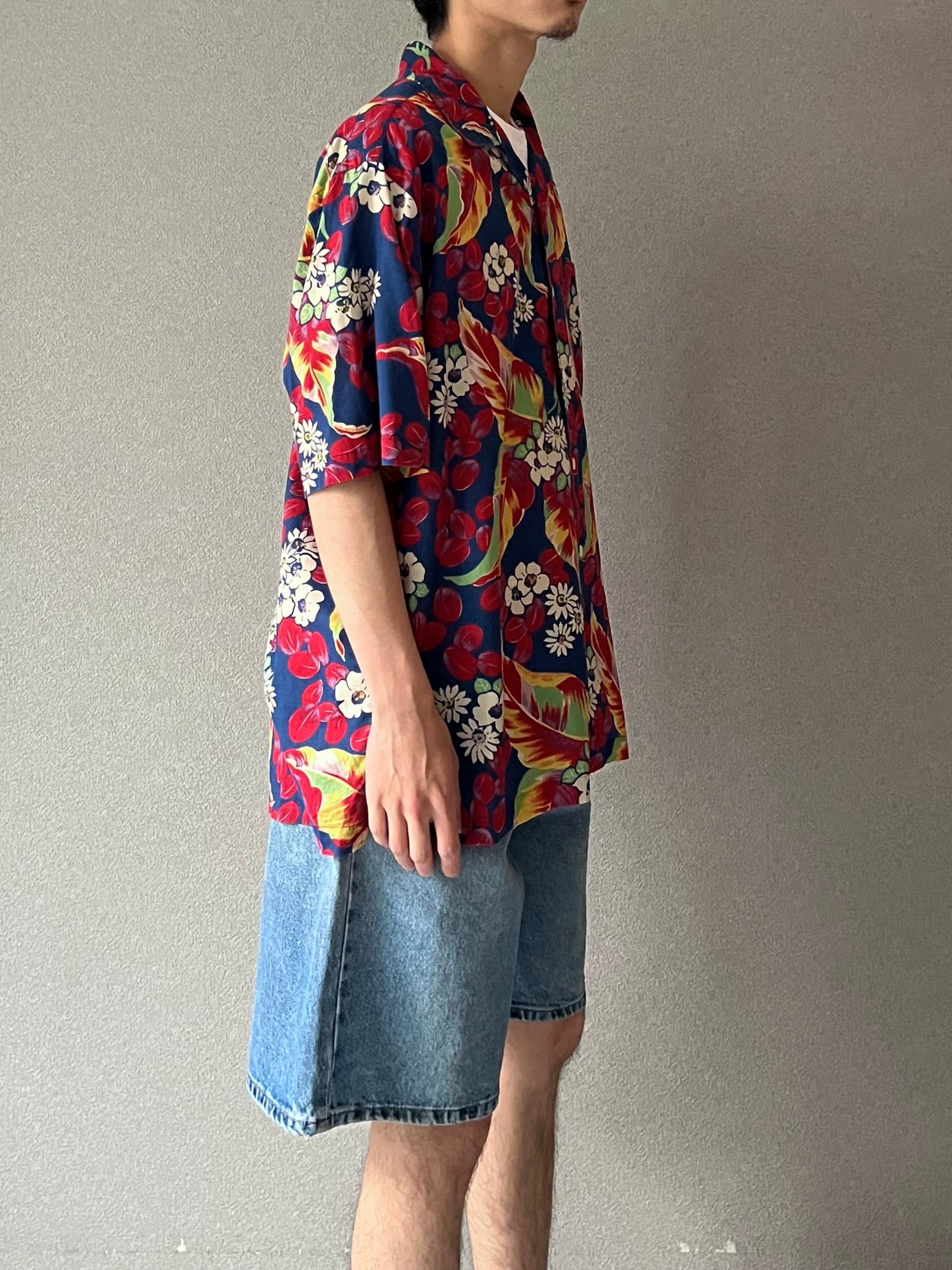 90's Polo Ralph Lauren open collar shirt "CALDWELL"