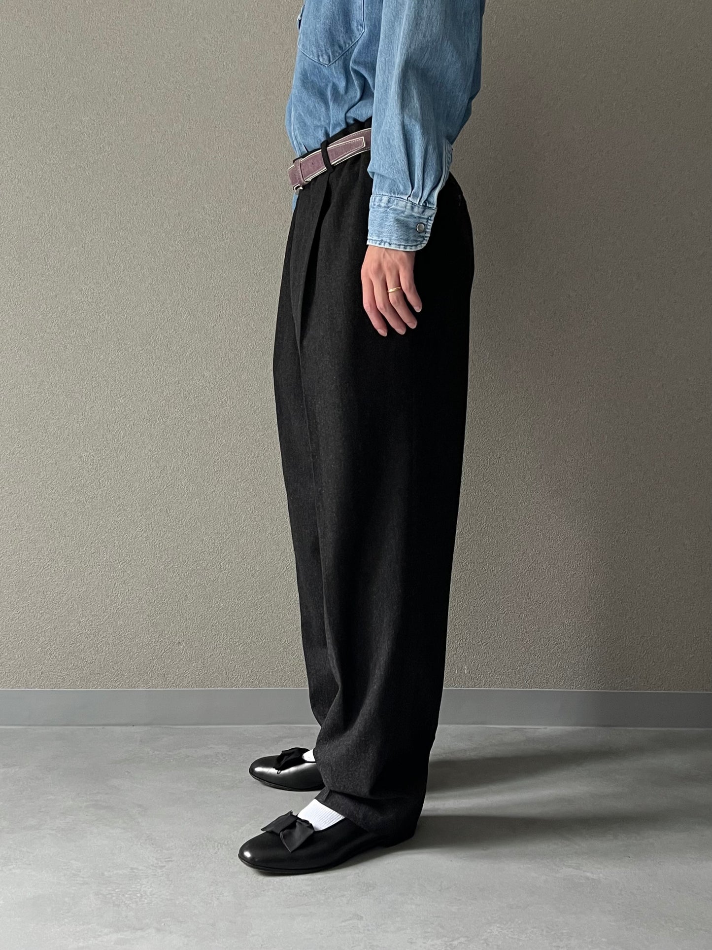 90's HUGO BOSS cashmere blend wool slacks