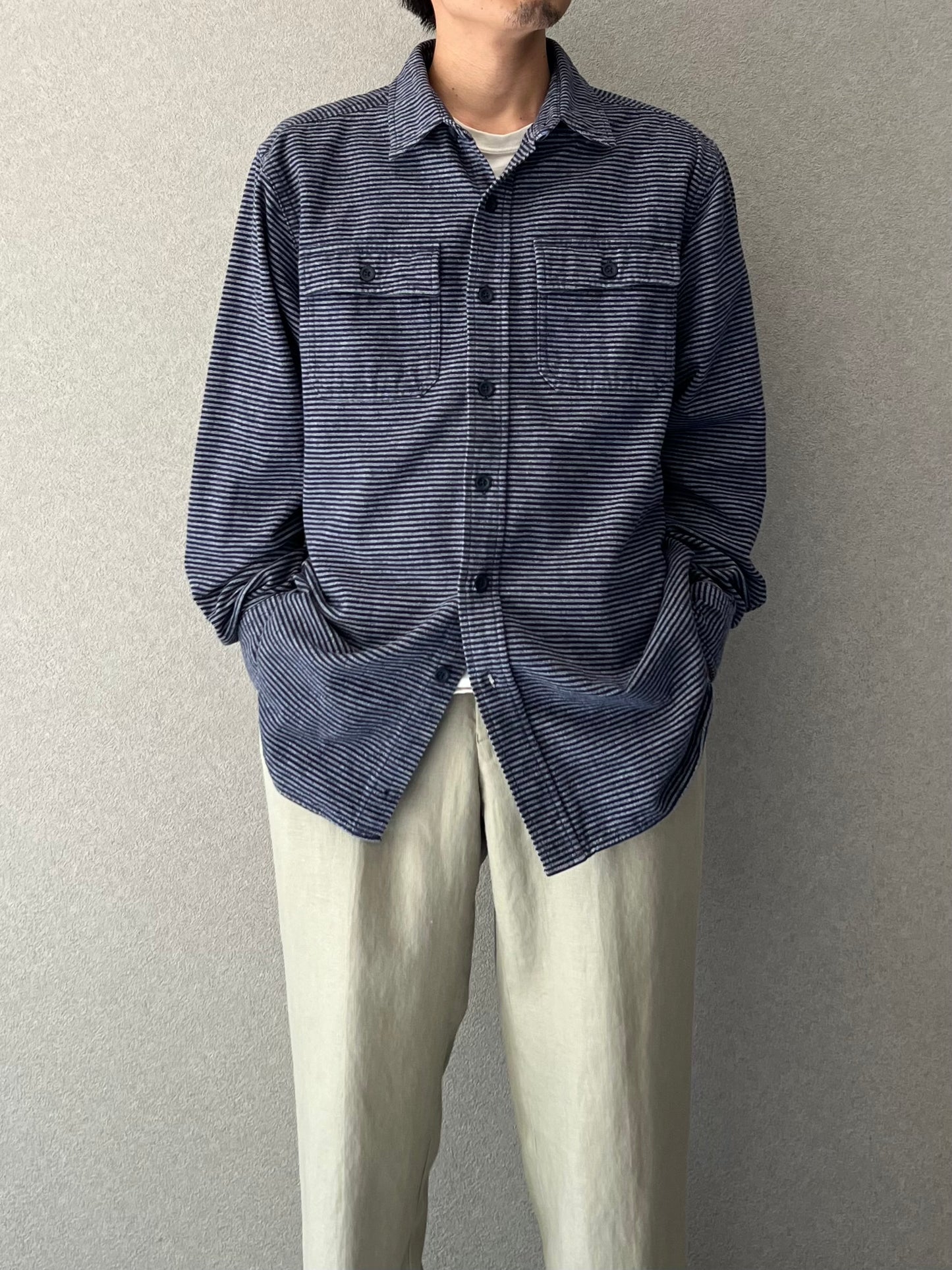 00's L.L.Bean chamois cloth shirt