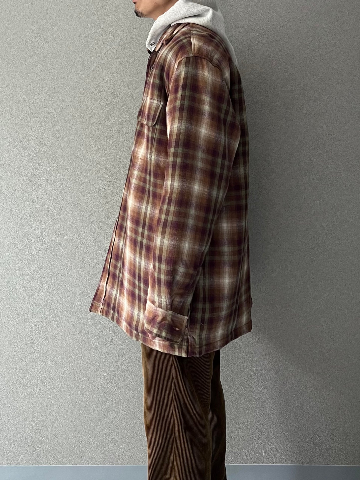 90's ST.JOHN'S BAY quilting flannel shirt