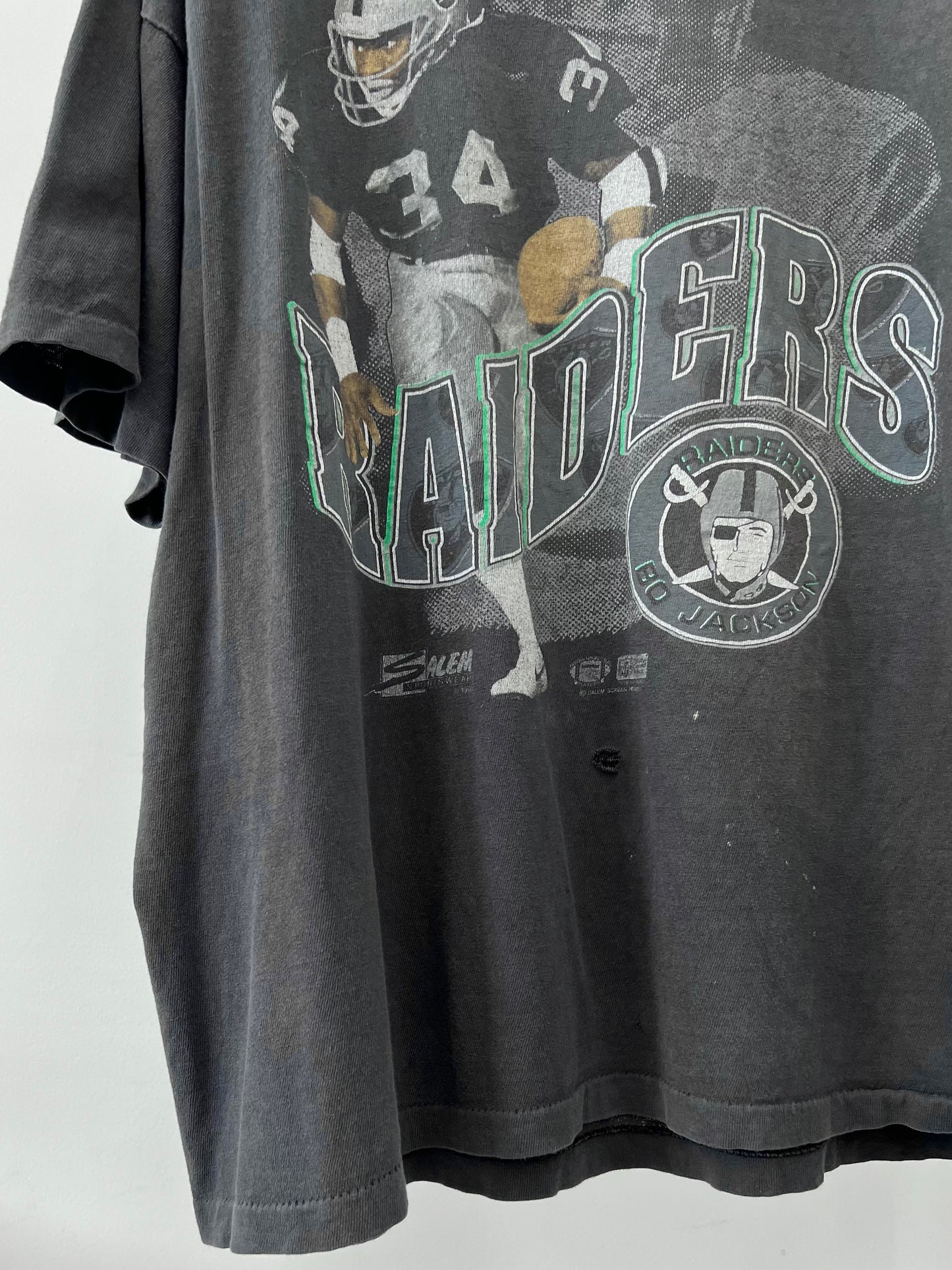 80's〜 RAIDRERS x BO JACKSON t-shirt "Made in USA"