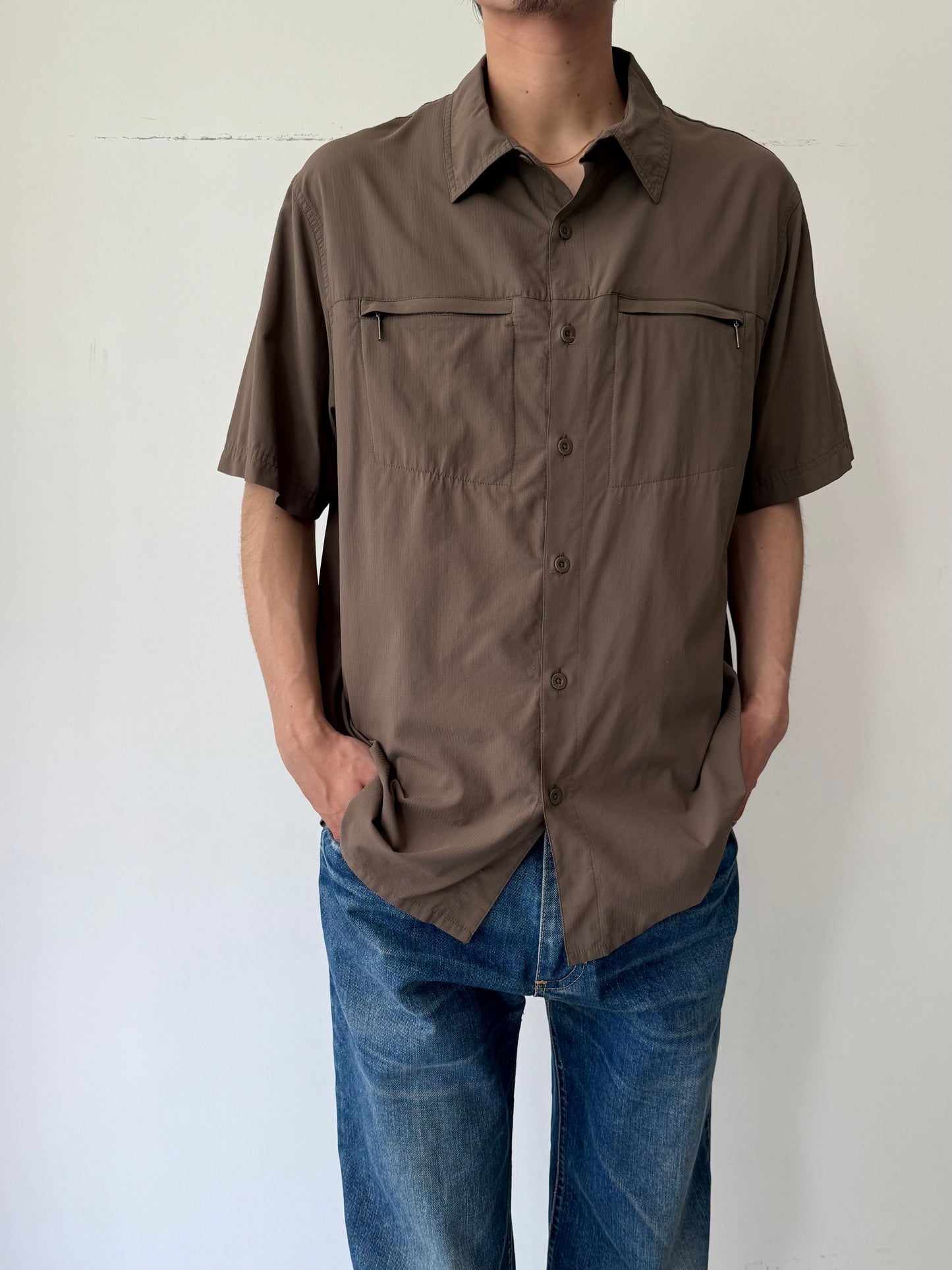 00's NIKE ACG nylon S/S shirt