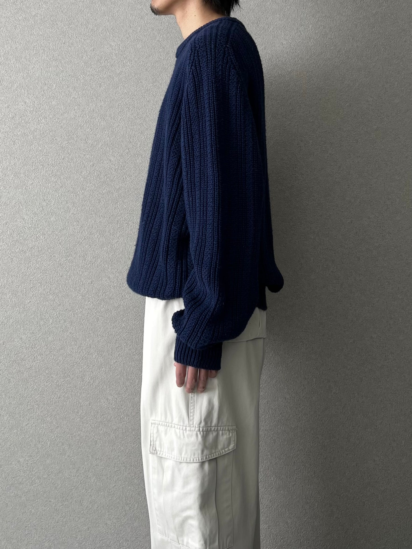 90's ST.JOHN'S BAY ramie×cotton knit sweater