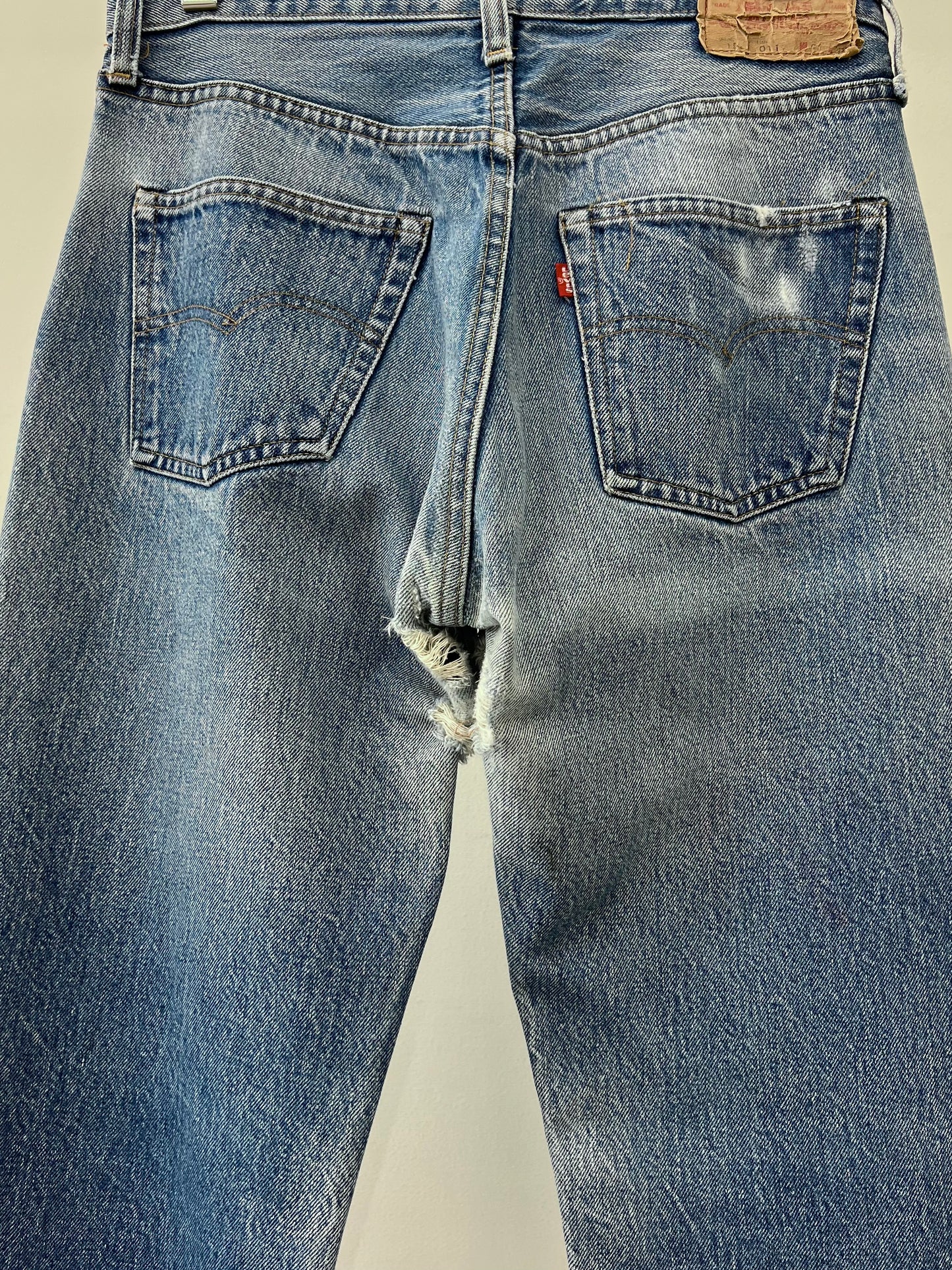 70's〜 Levi's 501 denim pants "66 chain"