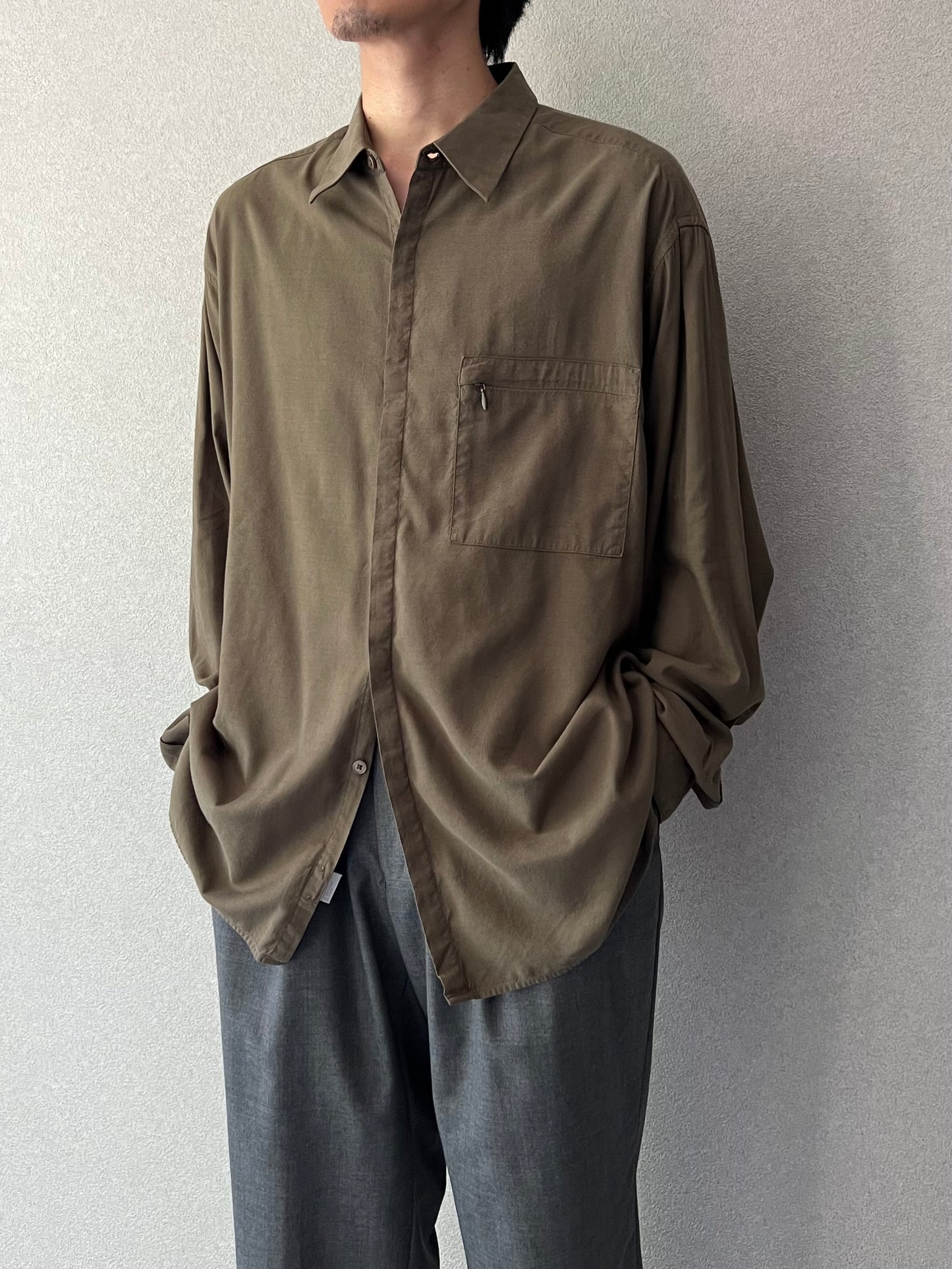90's PERRY ELLIS rayon shirt