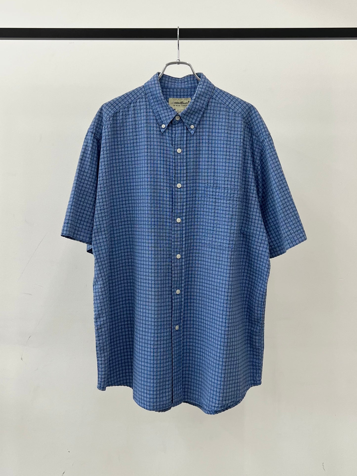 90's Eddie Bauer seersucker shirt