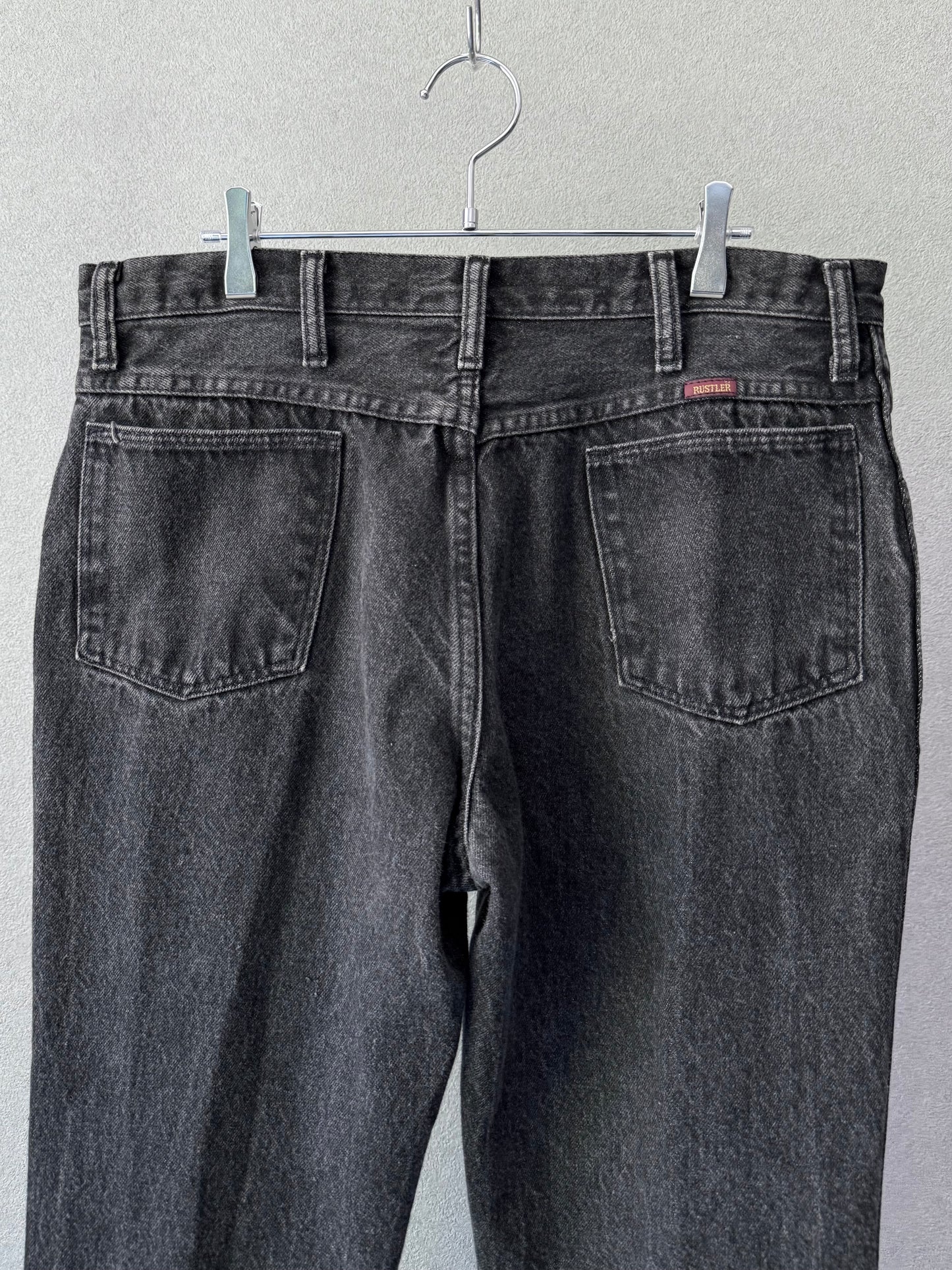 80's〜 RUSTLER yarn dyed denim pants "Made in USA"