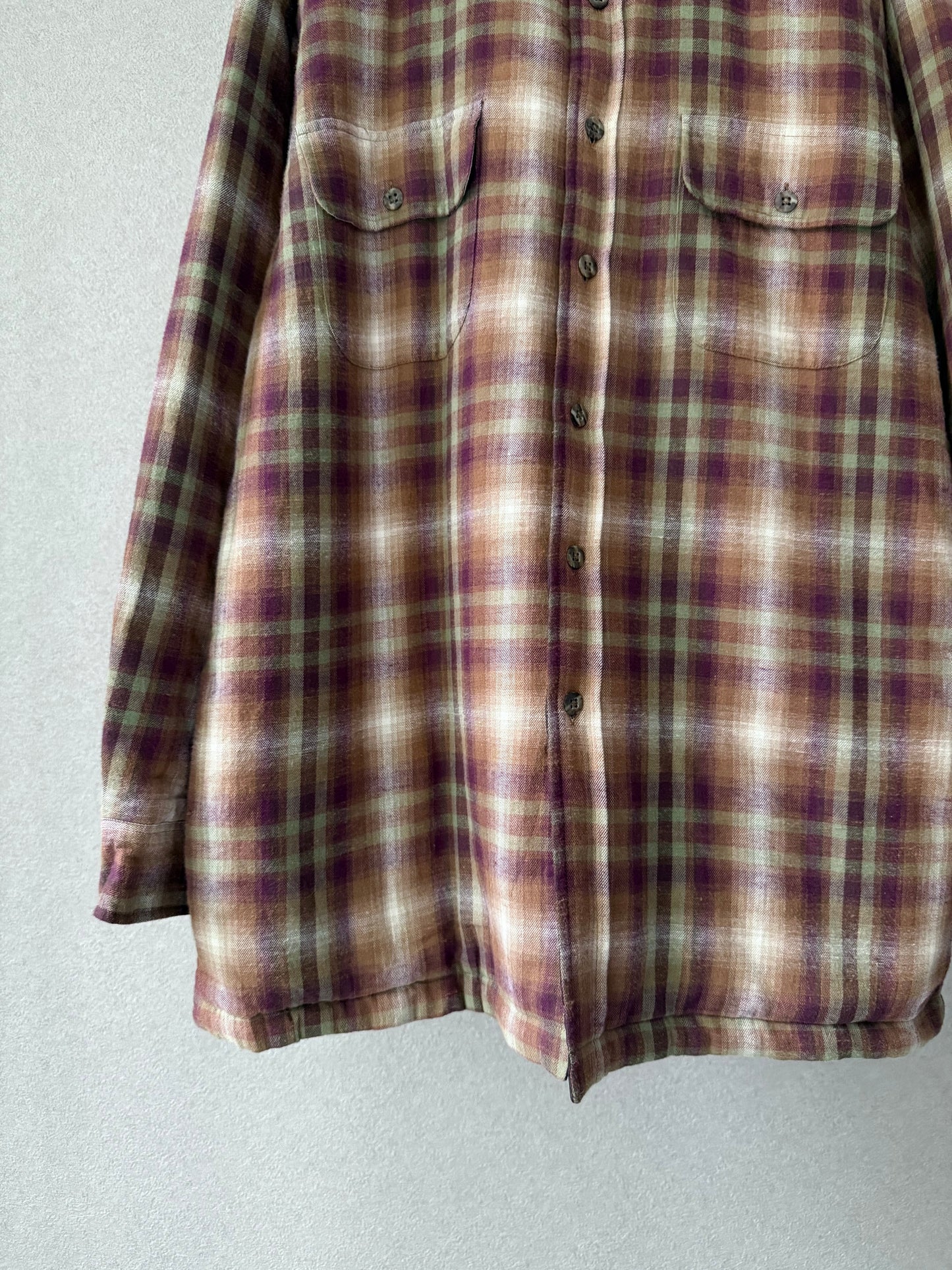 90's ST.JOHN'S BAY quilting flannel shirt