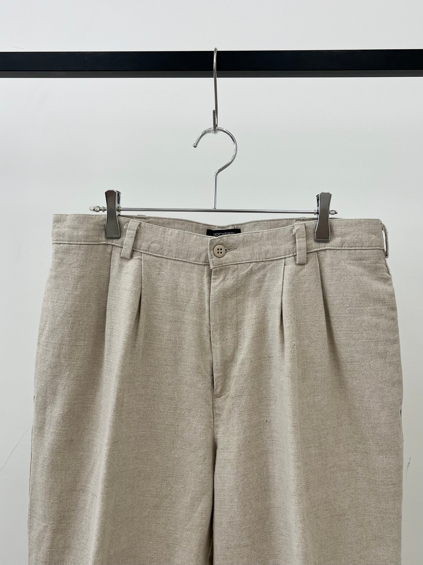 00's DOCKERS linen×cotton slacks