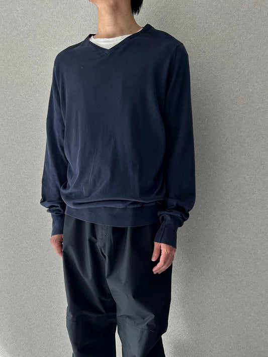 90's JOHN SMEDLEY cotton knit sweater "Made in GREAT BRITAIN"