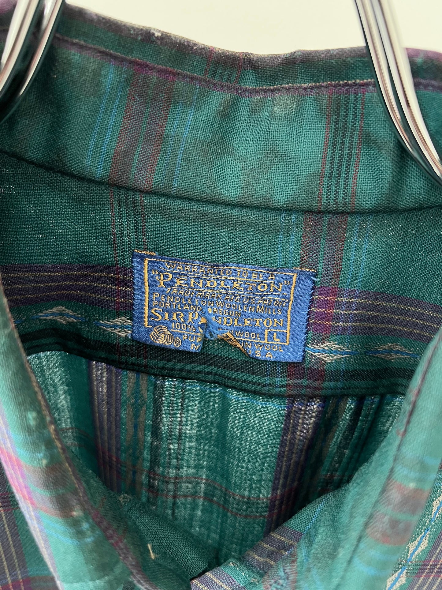 70's SIR PENDLETON wool shirt "Made in USA"