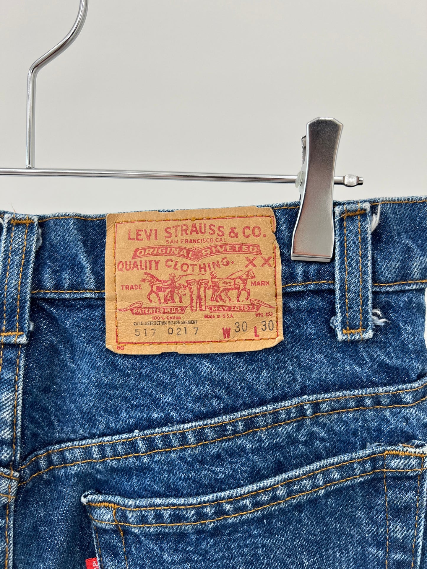 80's Levi's 517 denim pants "Made in USA"