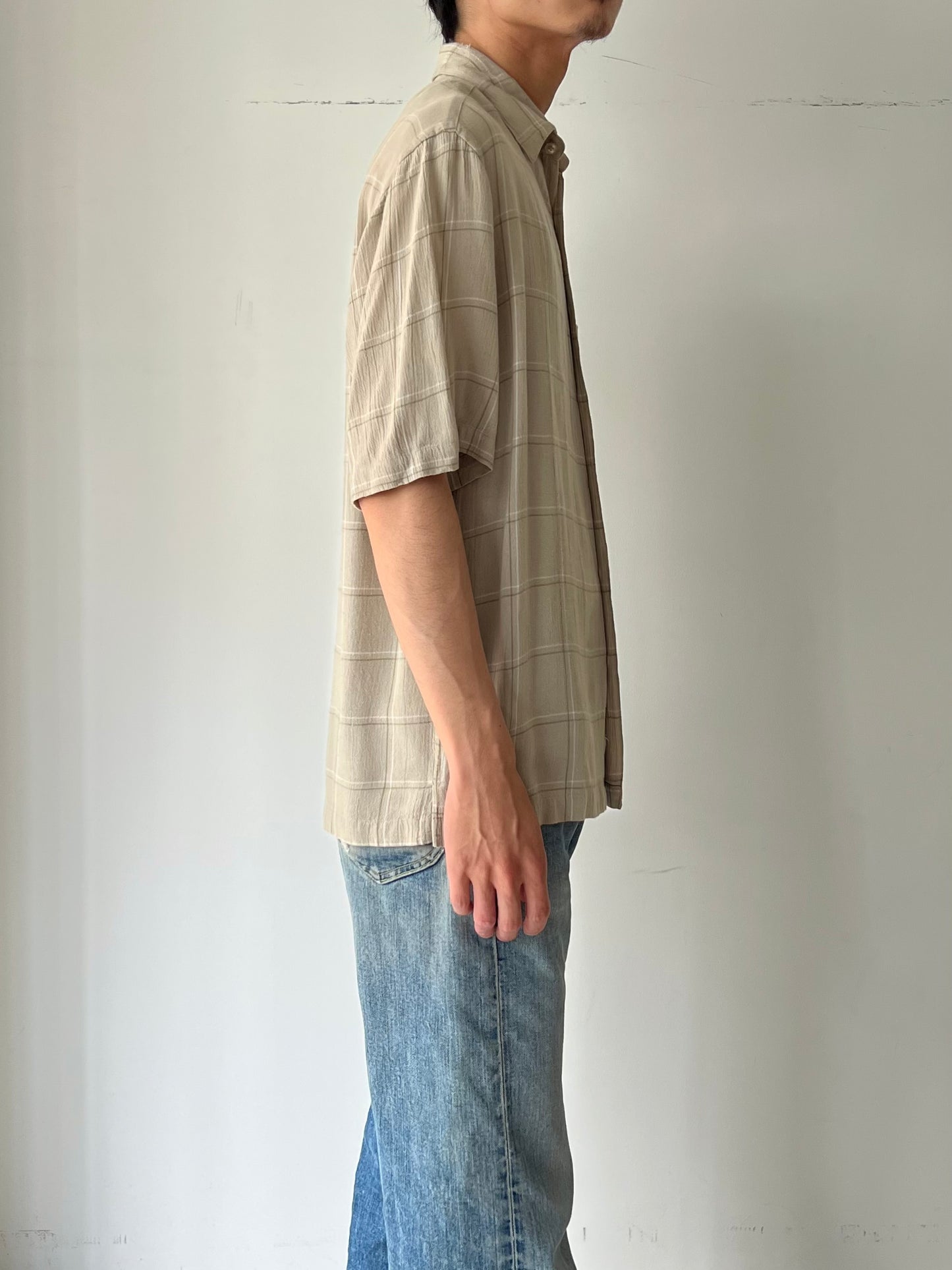 90's PERRY ELLIS rayon shirt